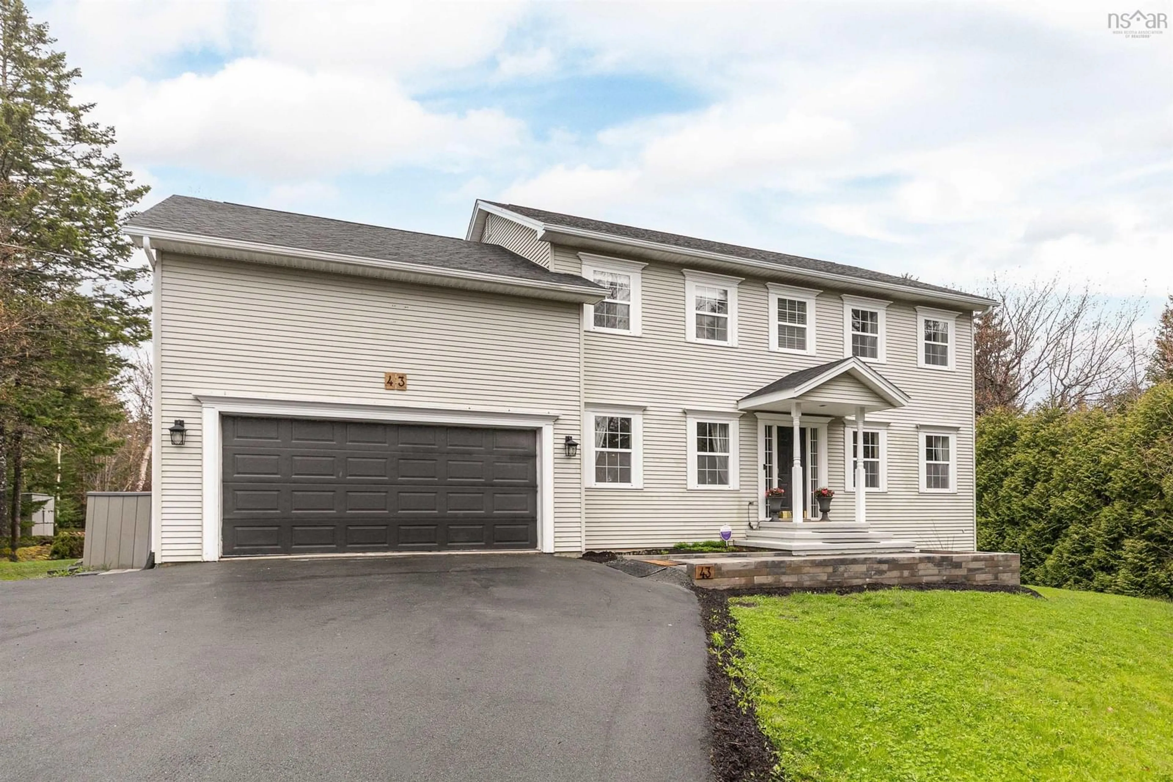 Home with vinyl exterior material, street for 43 Diana Dr, Hammonds Plains Nova Scotia B4B 1M4