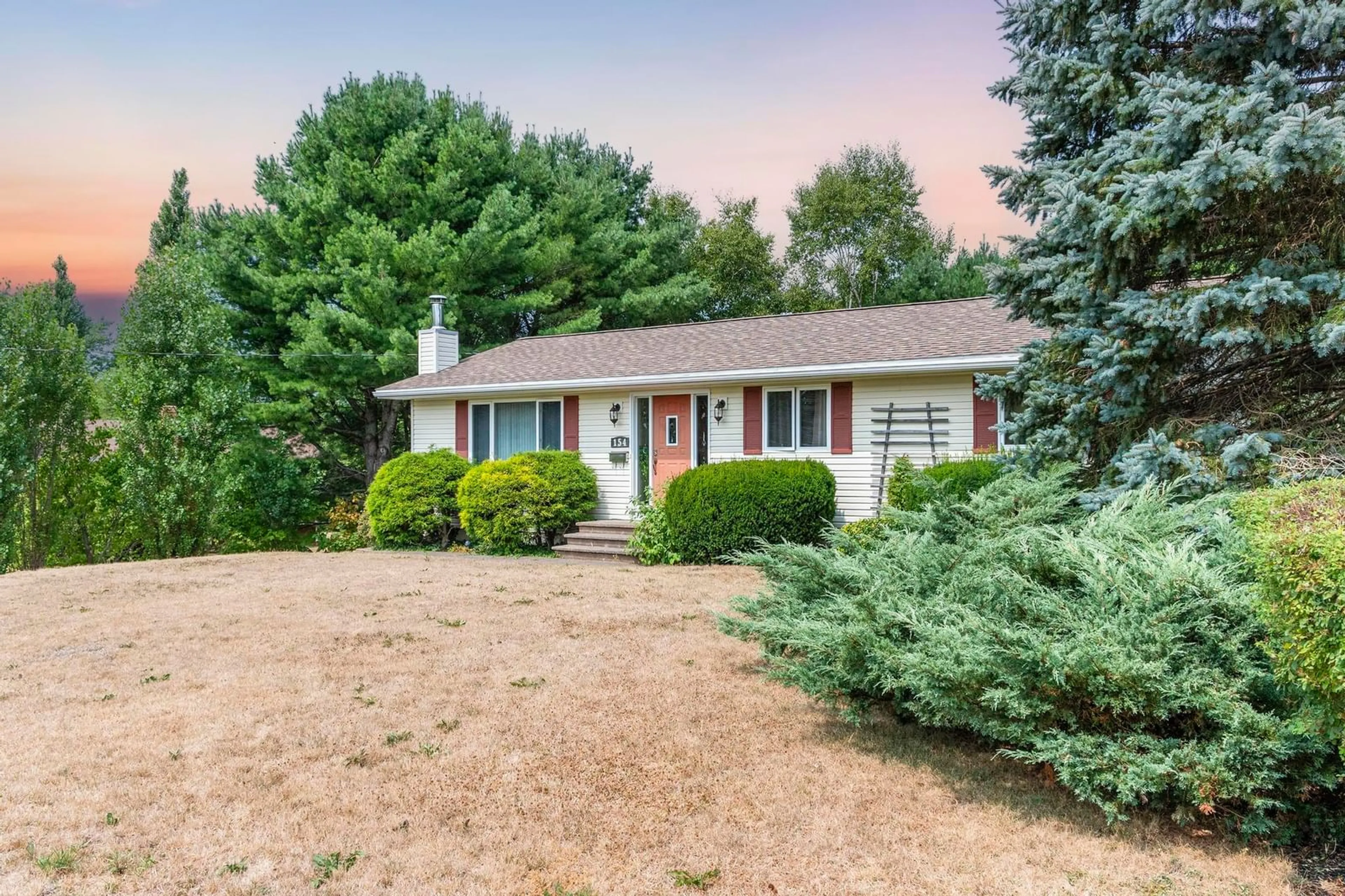 Home with vinyl exterior material, street for 154 Old Farm Lane, New Minas Nova Scotia B4N 4K8