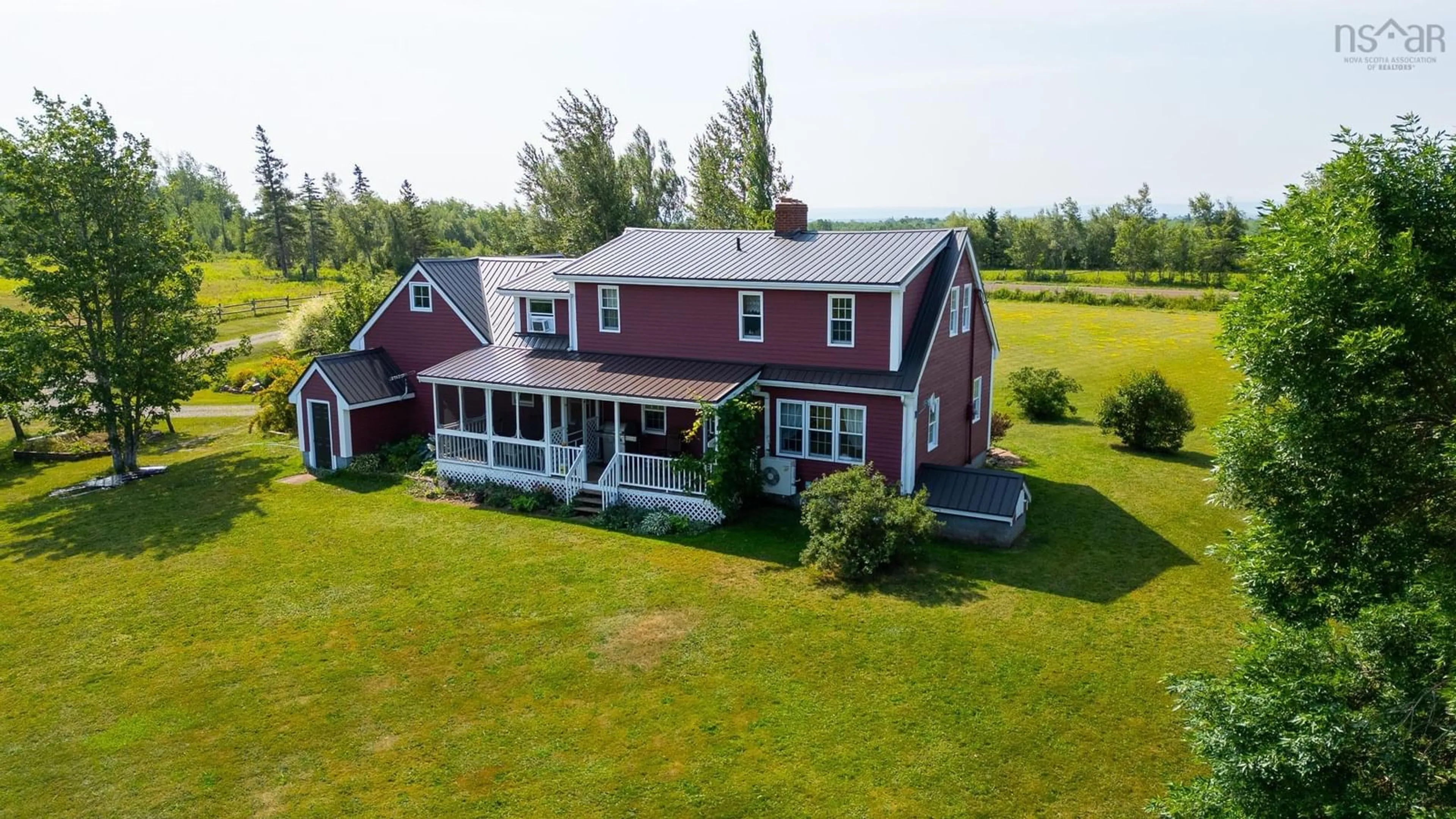 A pic from outside/outdoor area/front of a property/back of a property/a pic from drone, water/lake/river/ocean view for 199 Mcinnis Rd, Wallace Ridge Nova Scotia B0K 1E0