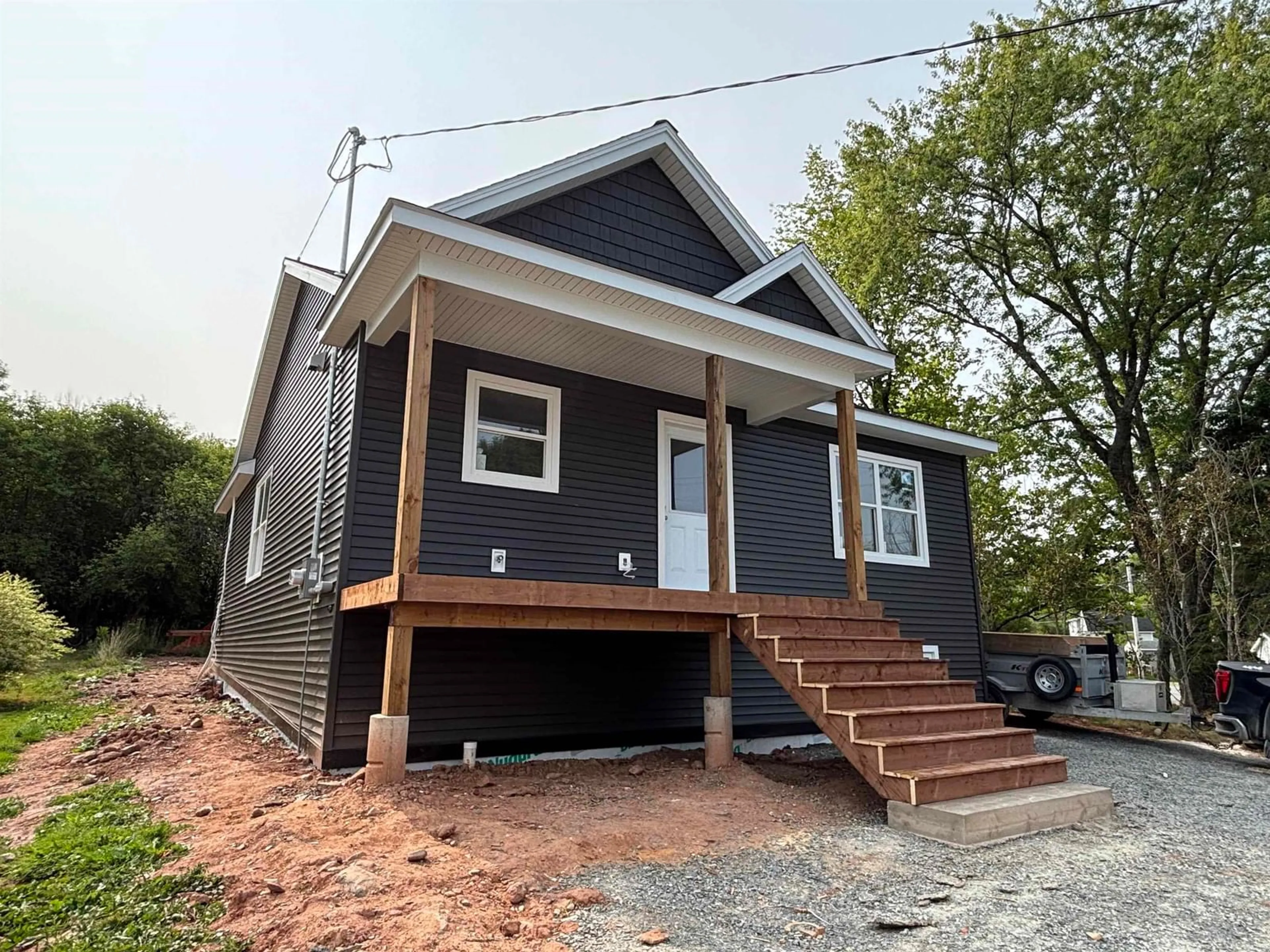 Home with vinyl exterior material, street for 50 St Andrews St, Stewiacke Nova Scotia B0N 2J0
