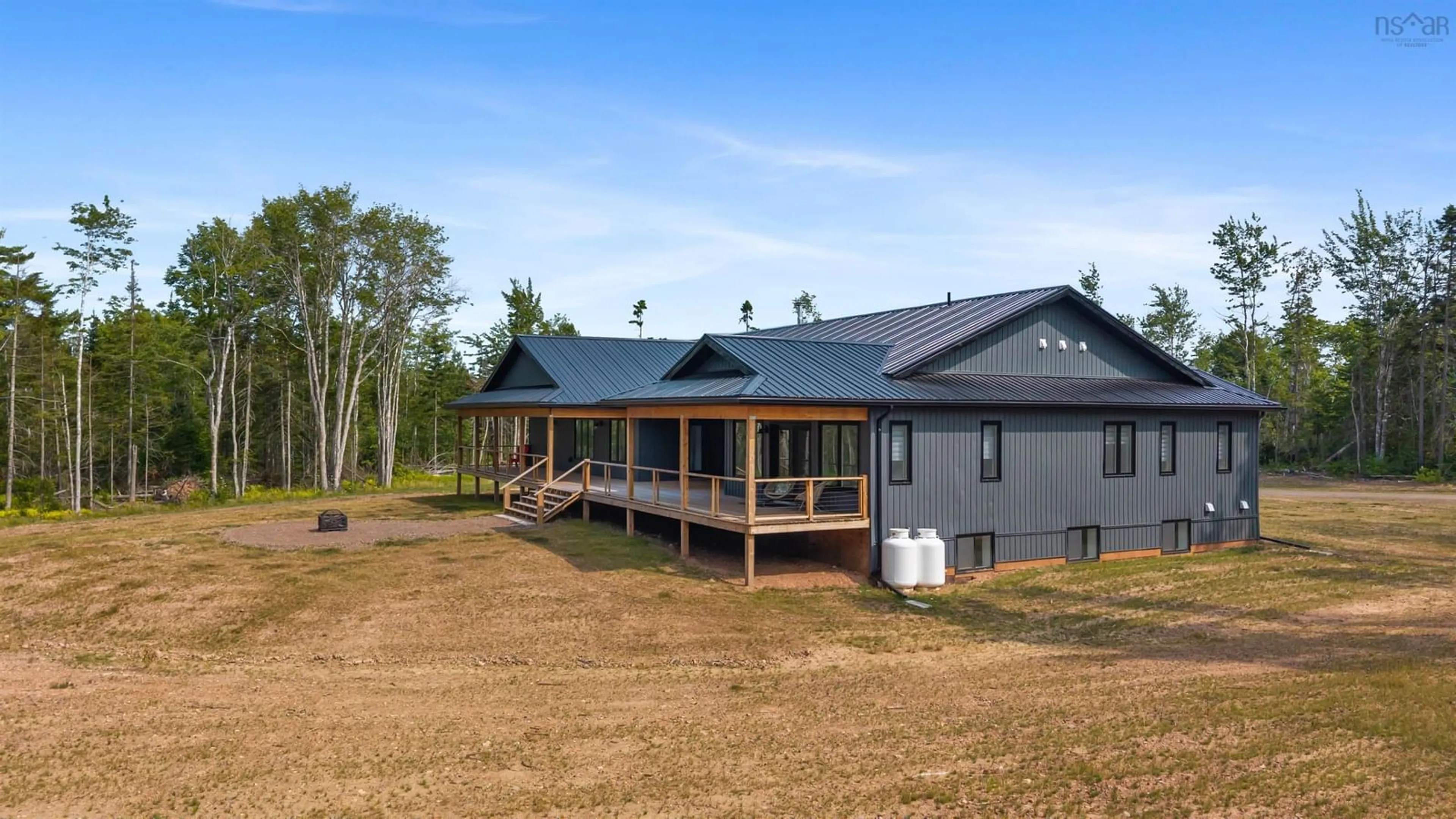 A pic from outside/outdoor area/front of a property/back of a property/a pic from drone, building for 5021 River John Rd, Haliburton Nova Scotia B0K 1H0