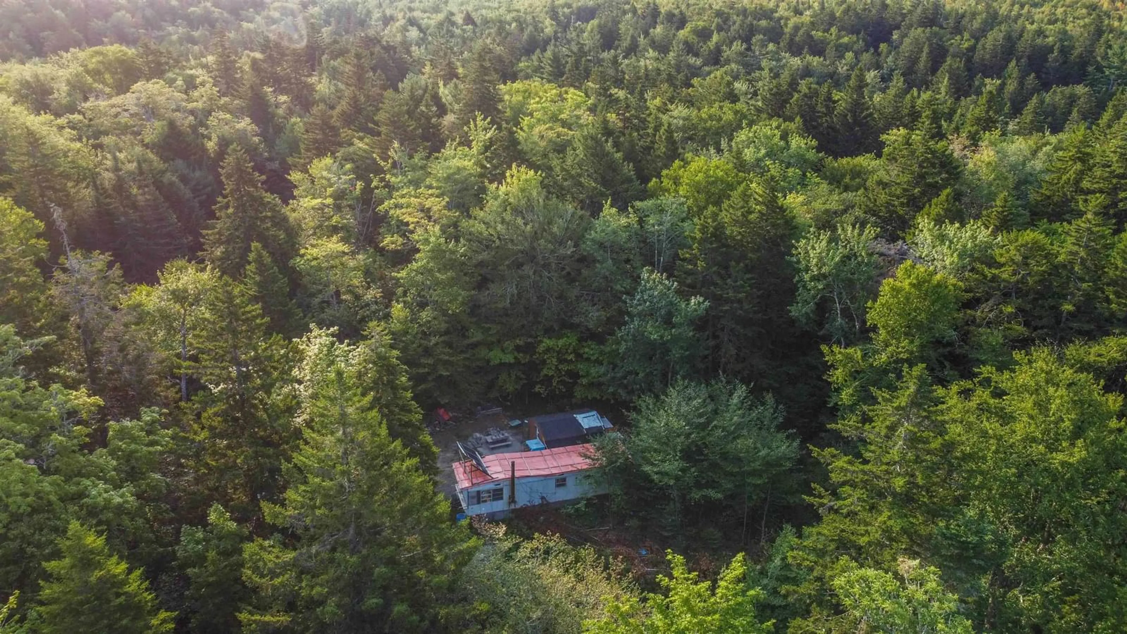 A pic from outside/outdoor area/front of a property/back of a property/a pic from drone, forest/trees view for 512 Eagle Rock Rd, Franey Corner Nova Scotia B0R 1H0