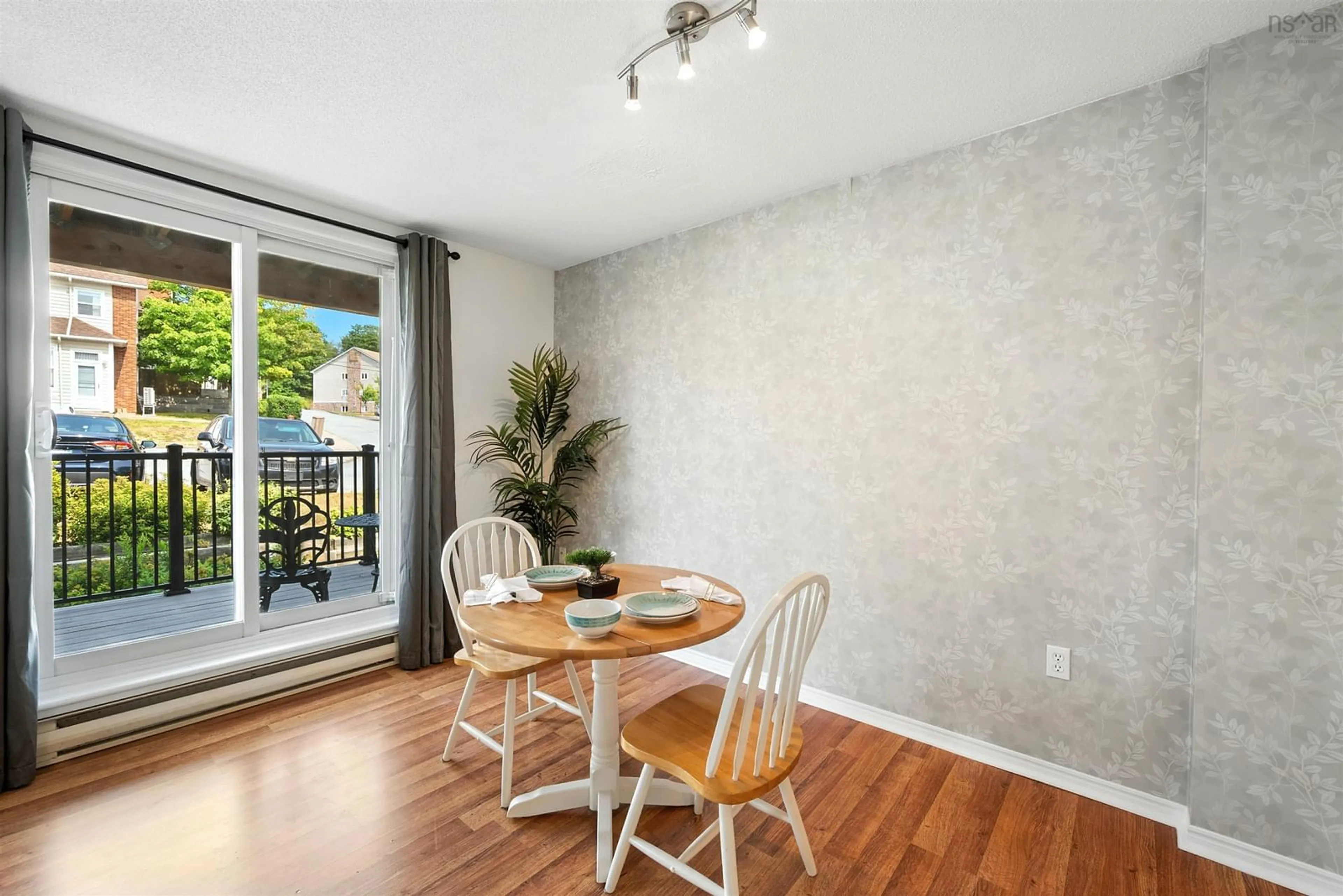 Dining room, wood/laminate floor for 79 Collins Grove #206, Dartmouth Nova Scotia B2W 6B9