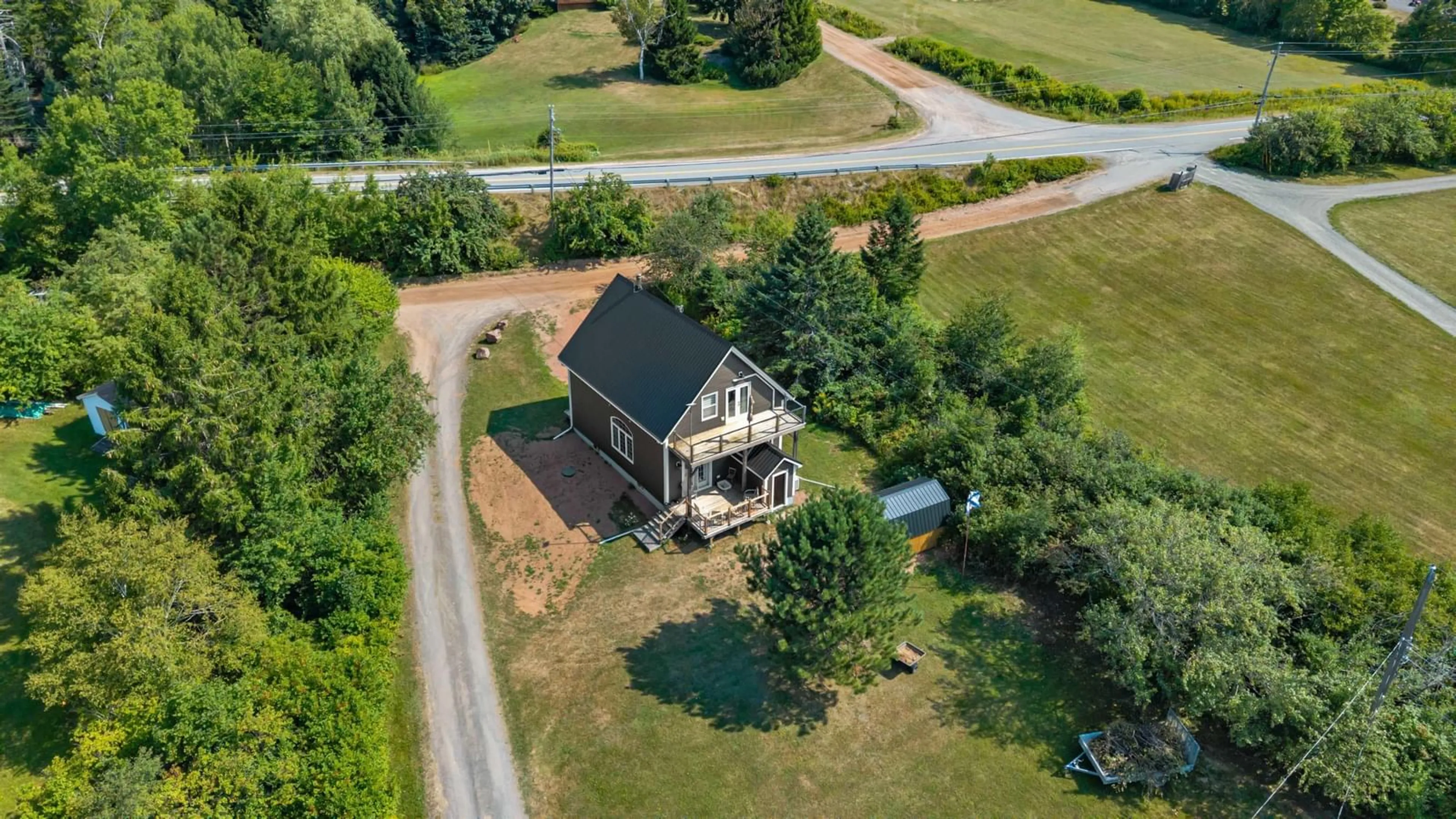 A pic from outside/outdoor area/front of a property/back of a property/a pic from drone, unknown for 42 Memory Lane, Lower Economy Nova Scotia B0M 1J0