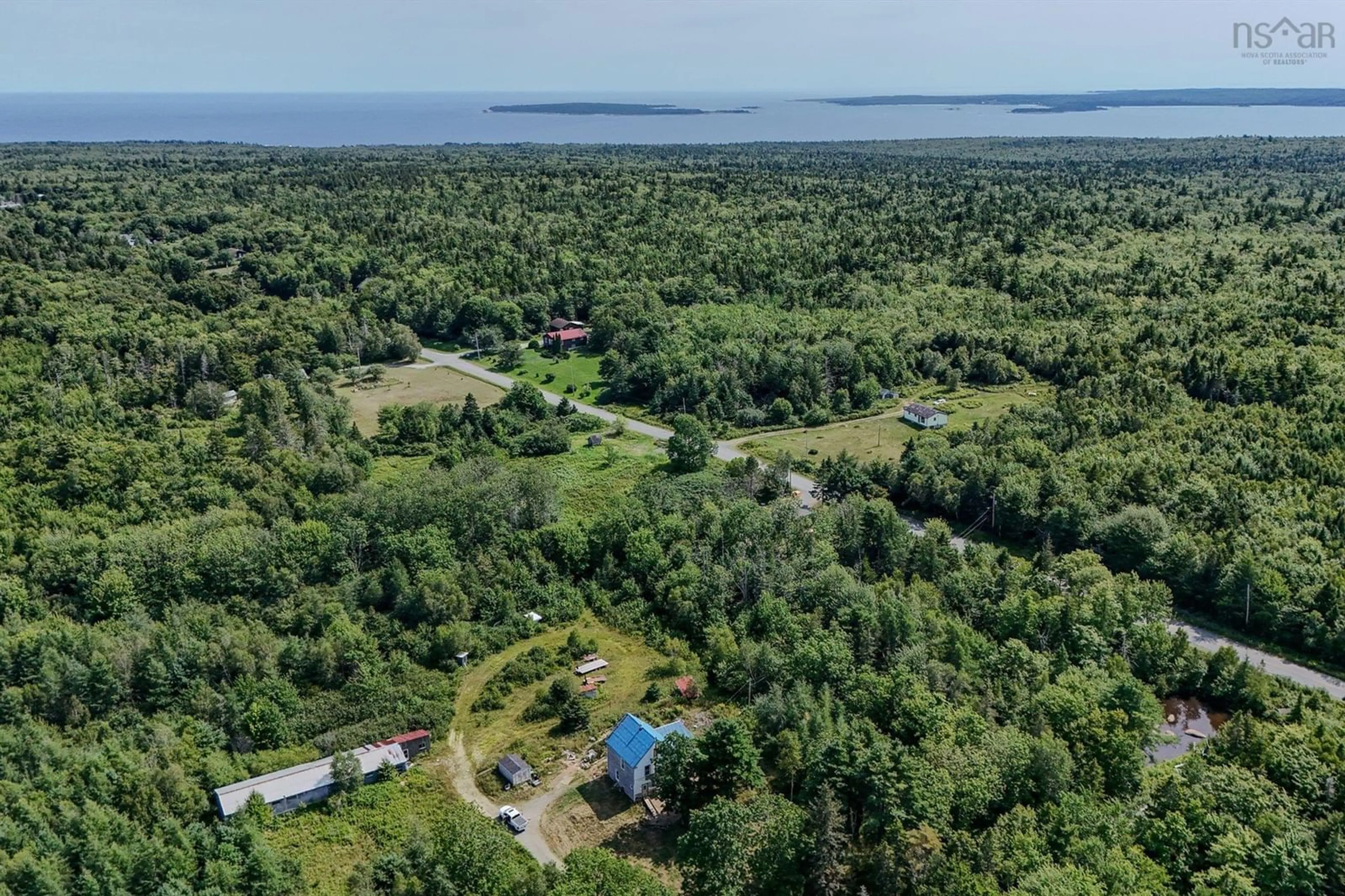 A pic from outside/outdoor area/front of a property/back of a property/a pic from drone, forest/trees view for 824 Beech Hill Rd, Beech Hill Farms Nova Scotia B0T 1G0