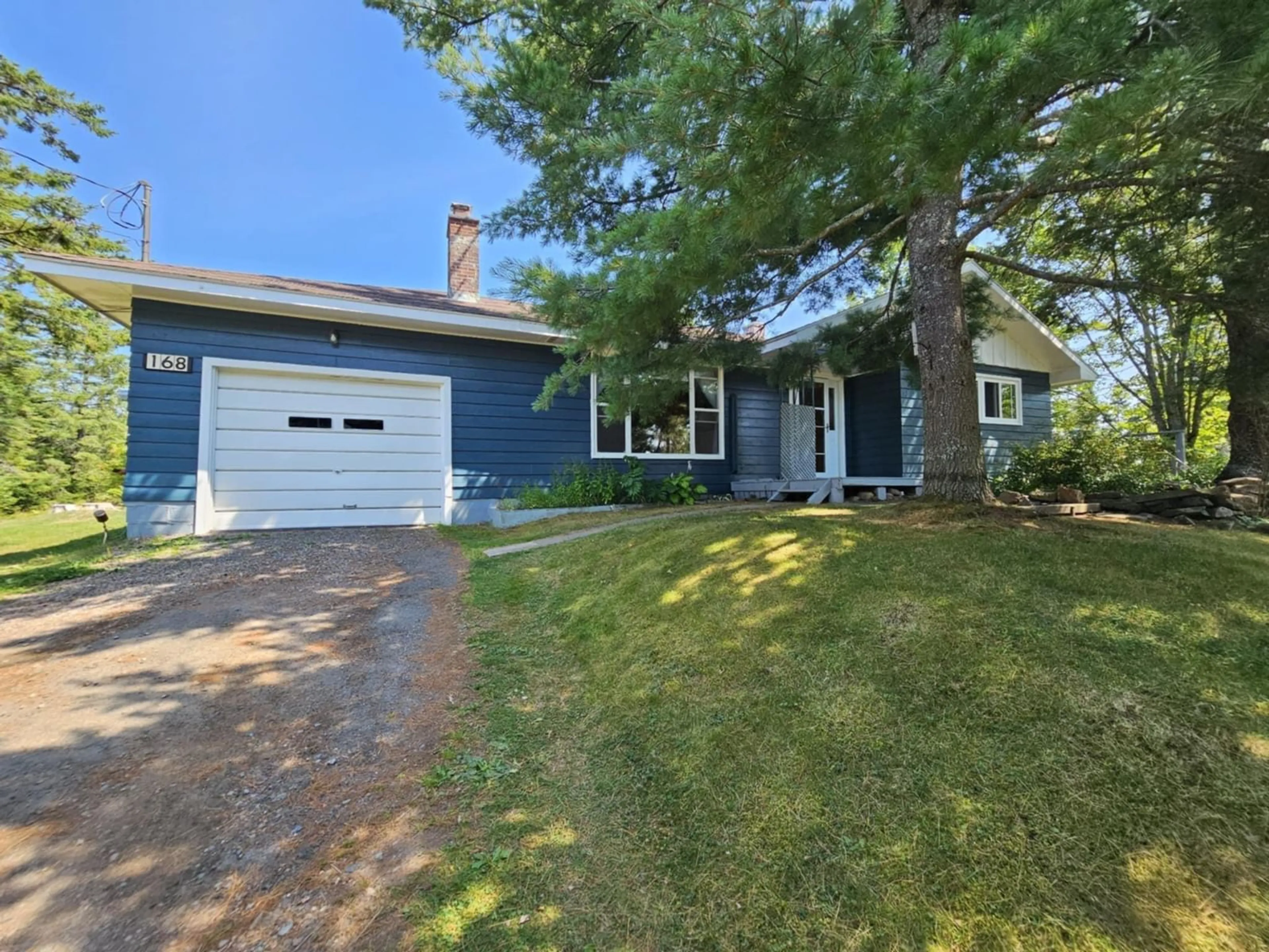 Home with vinyl exterior material, street for 168 New River Road, Kemptown Nova Scotia B6L 2K9