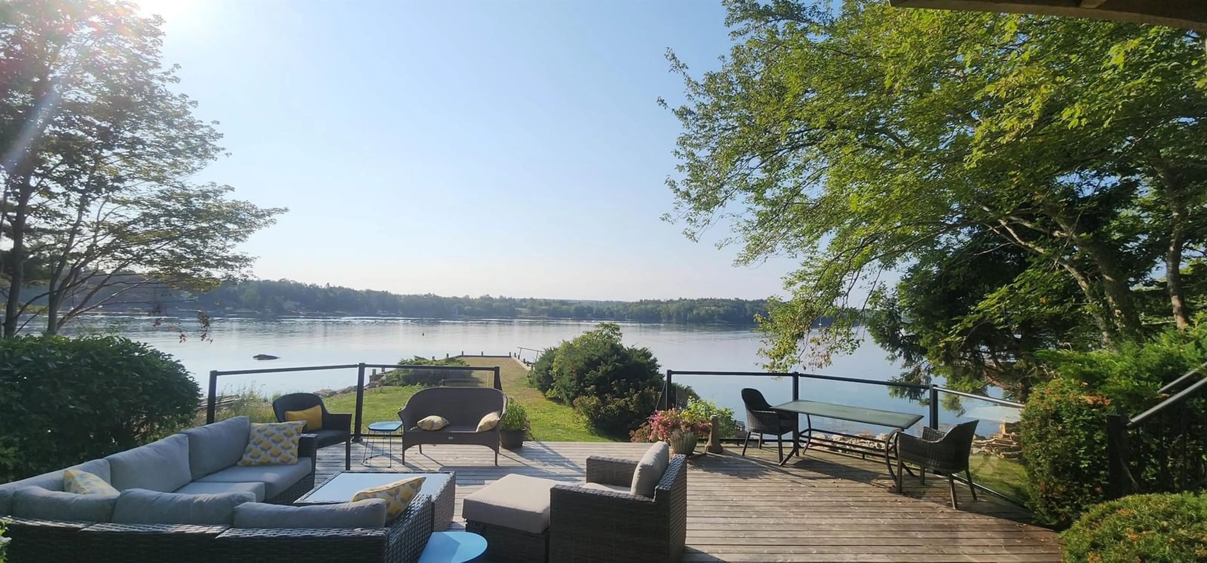 Patio, water/lake/river/ocean view for 156 Parklea Dr, Head Of St. Margarets Bay Nova Scotia B3Z 2G5