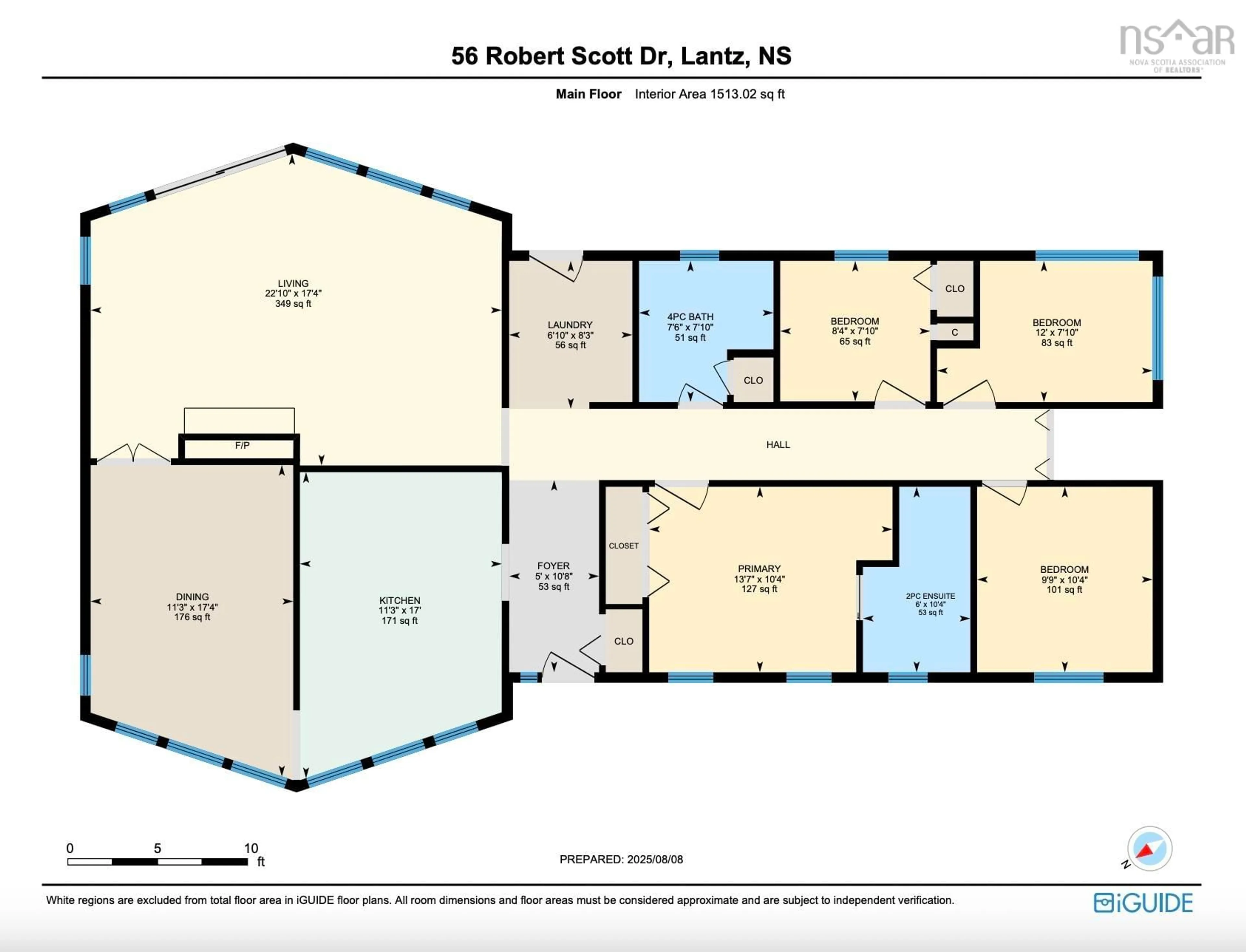 Floor plan for 56 Robert Scott Dr, Lantz Nova Scotia B2S 2A3