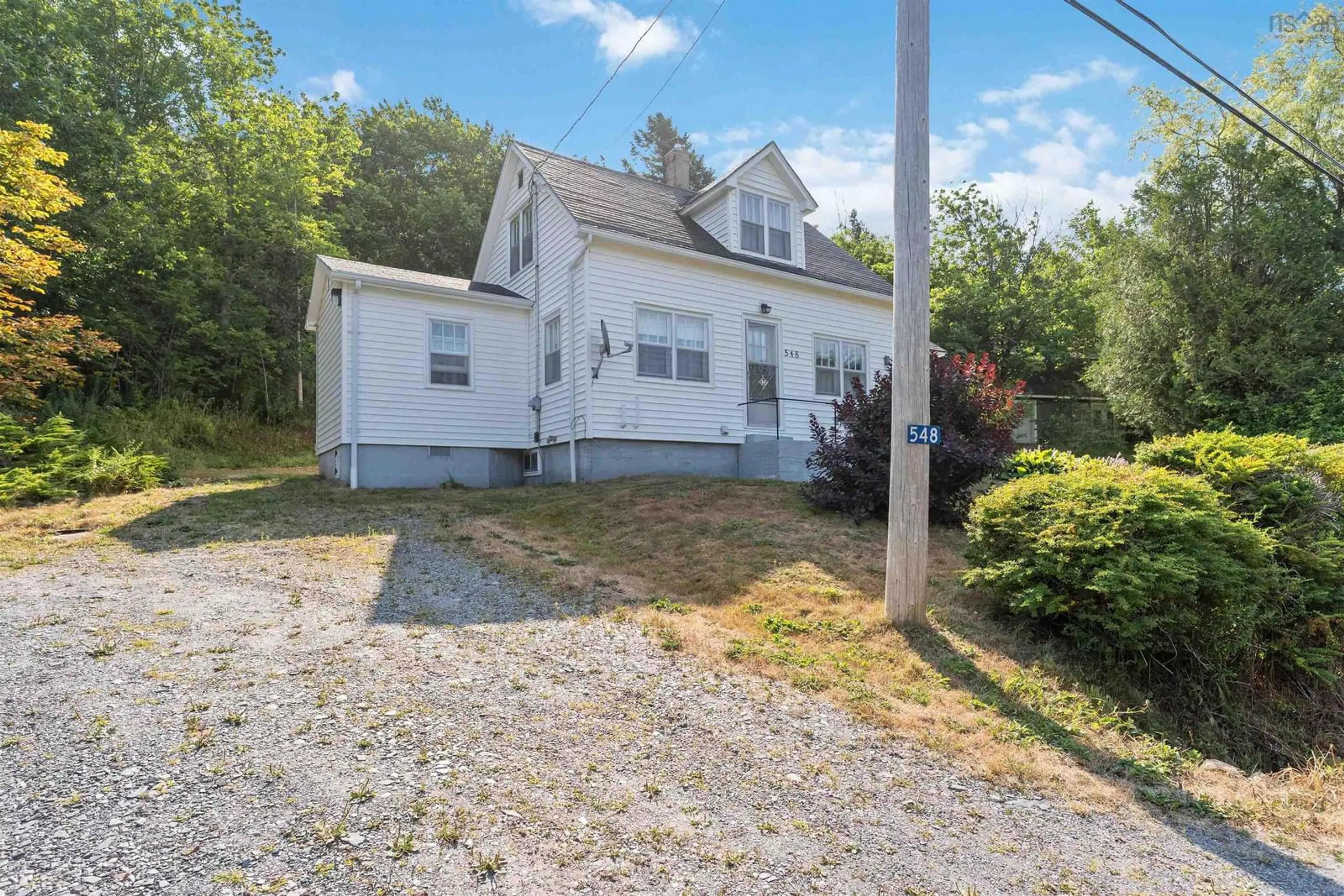 A pic from outside/outdoor area/front of a property/back of a property/a pic from drone, street for 548 Lighthouse Rd, Bay View Nova Scotia B0V 1A0