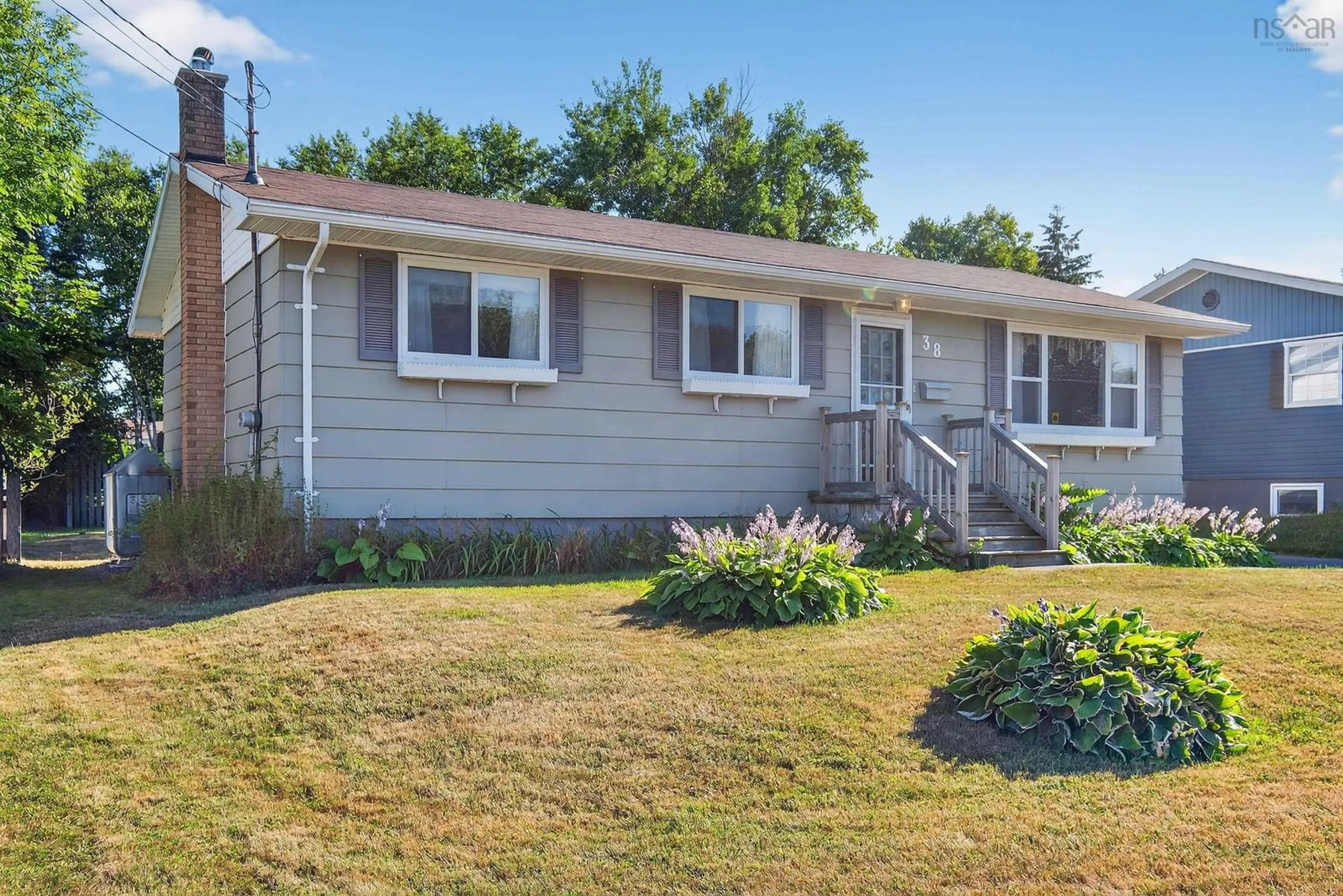 Home with vinyl exterior material, street for 38 Glenda Crescent, Sydney Nova Scotia B1S 2M5