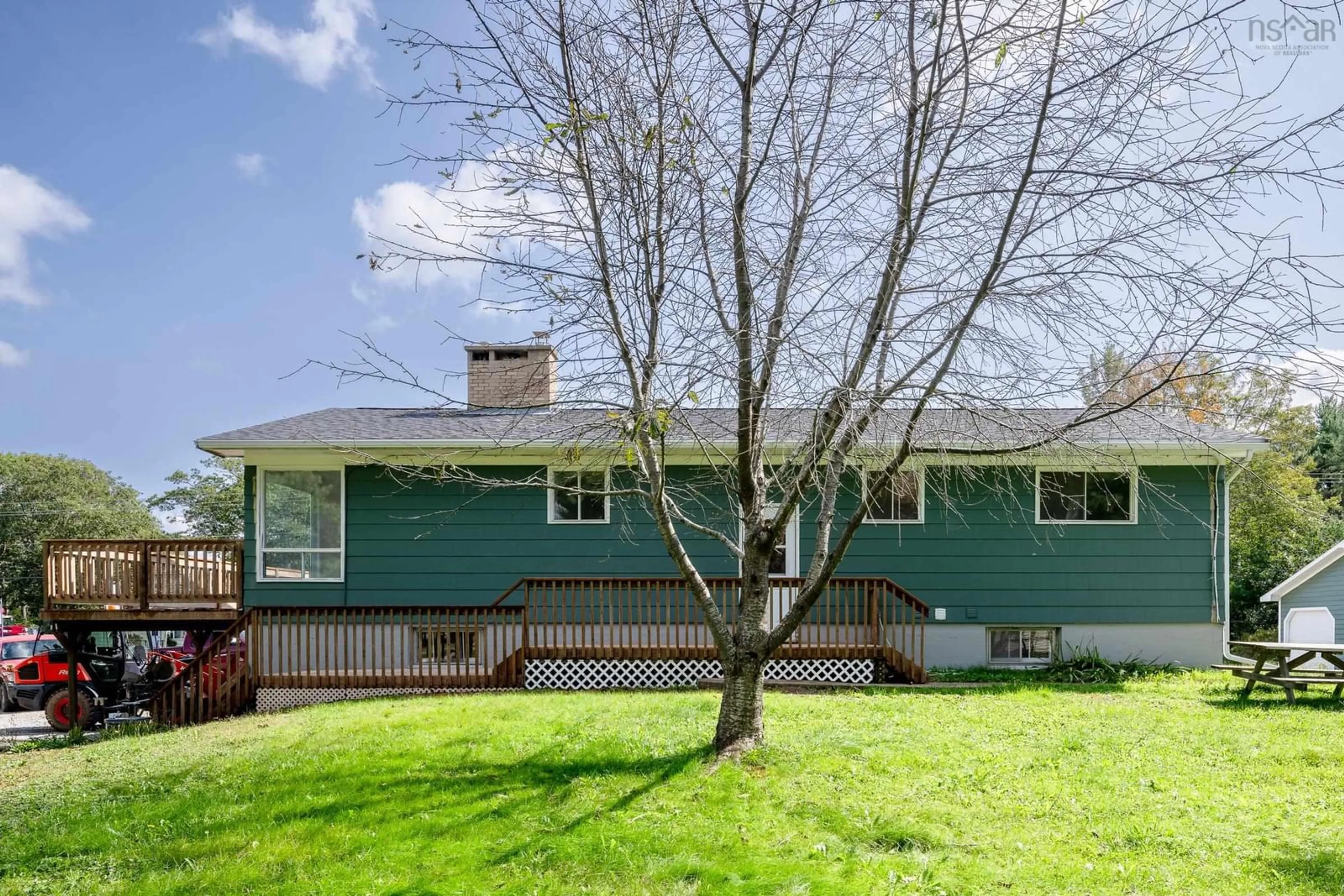 Home with vinyl exterior material, street for 11 Dorey Park Rd, Martins Point Nova Scotia B0J 2E0