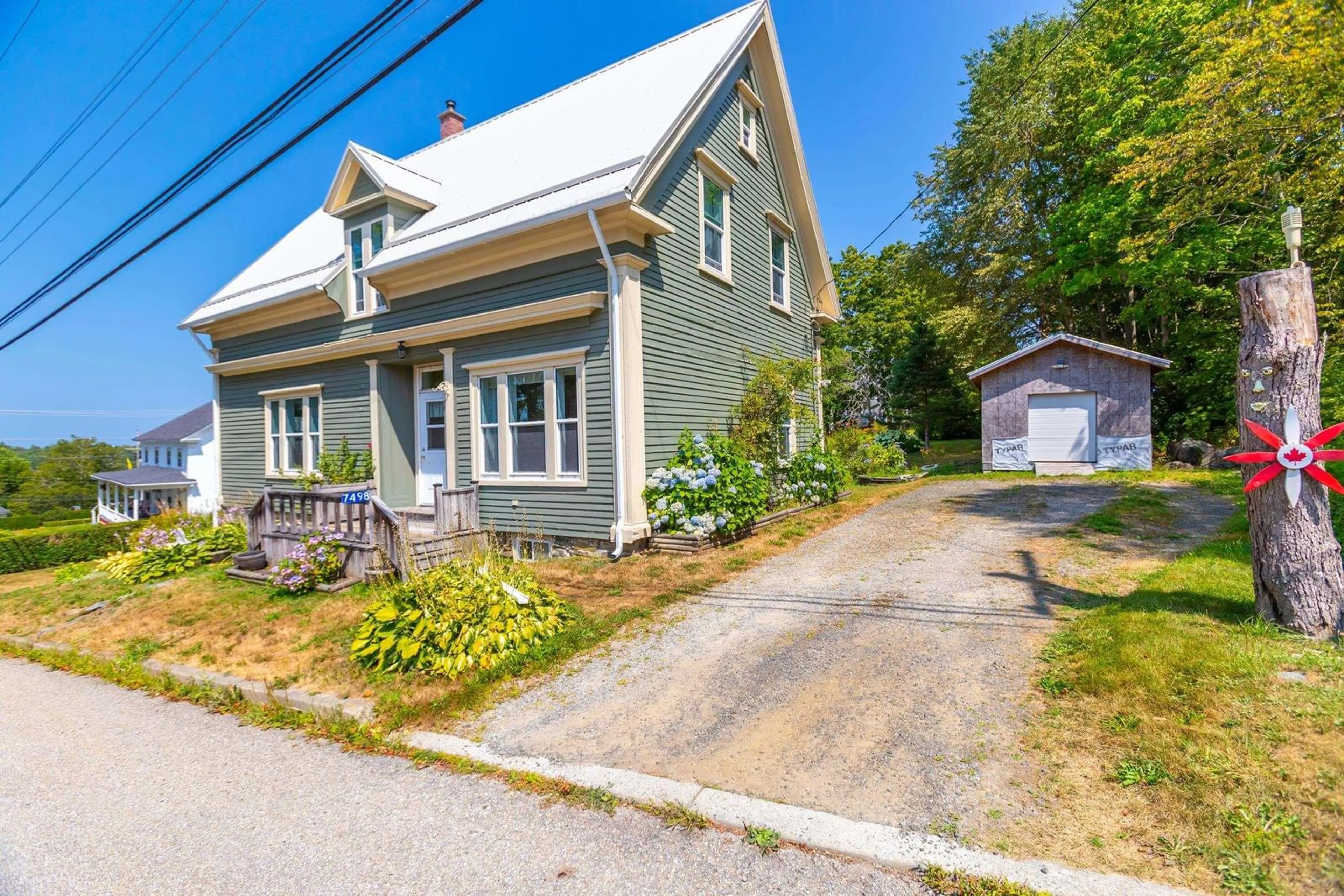 A pic from outside/outdoor area/front of a property/back of a property/a pic from drone, street for 7498 Highway 340, Weymouth Nova Scotia B0W 3T0