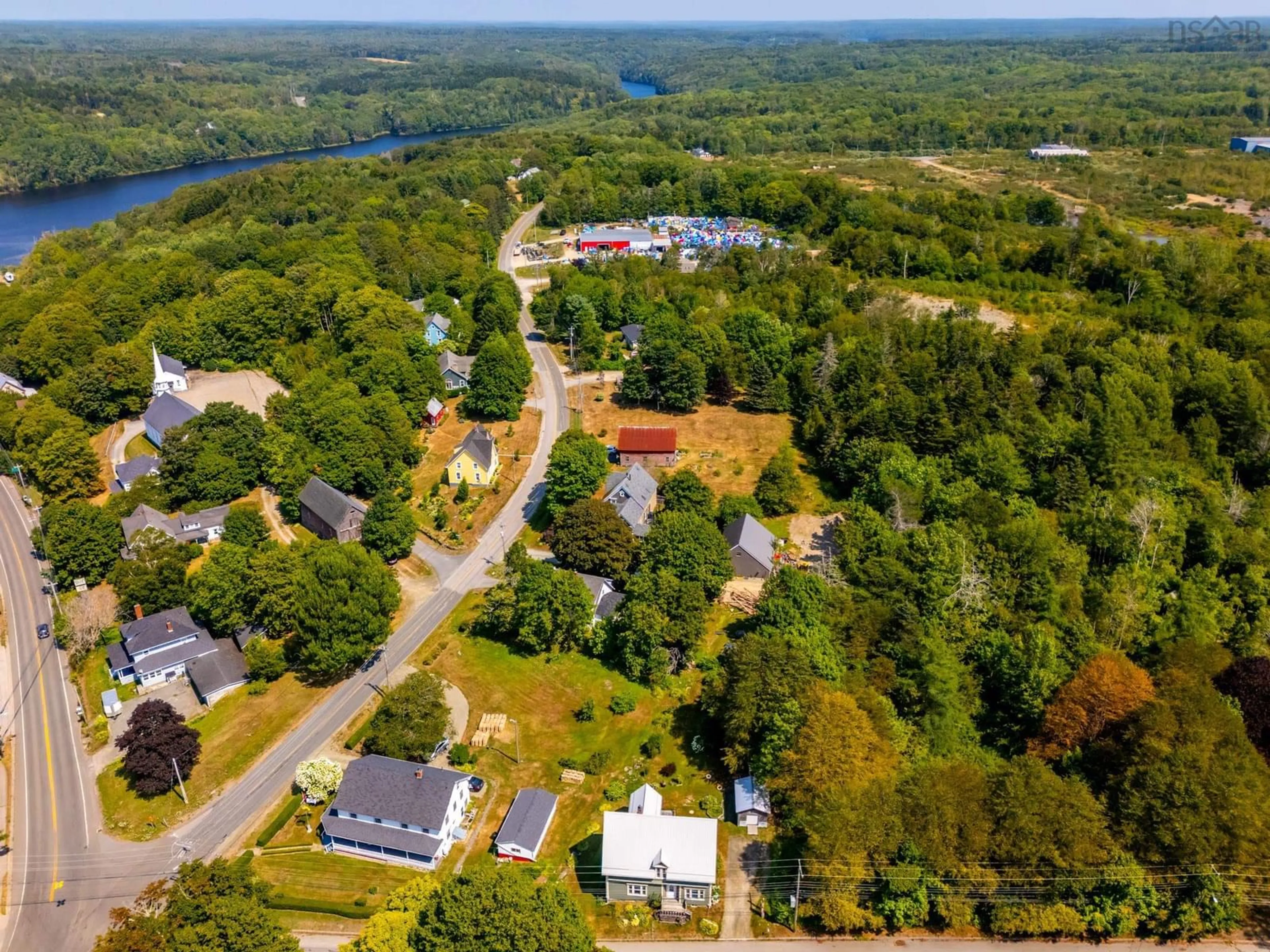 A pic from outside/outdoor area/front of a property/back of a property/a pic from drone, water/lake/river/ocean view for 7498 Highway 340, Weymouth Nova Scotia B0W 3T0