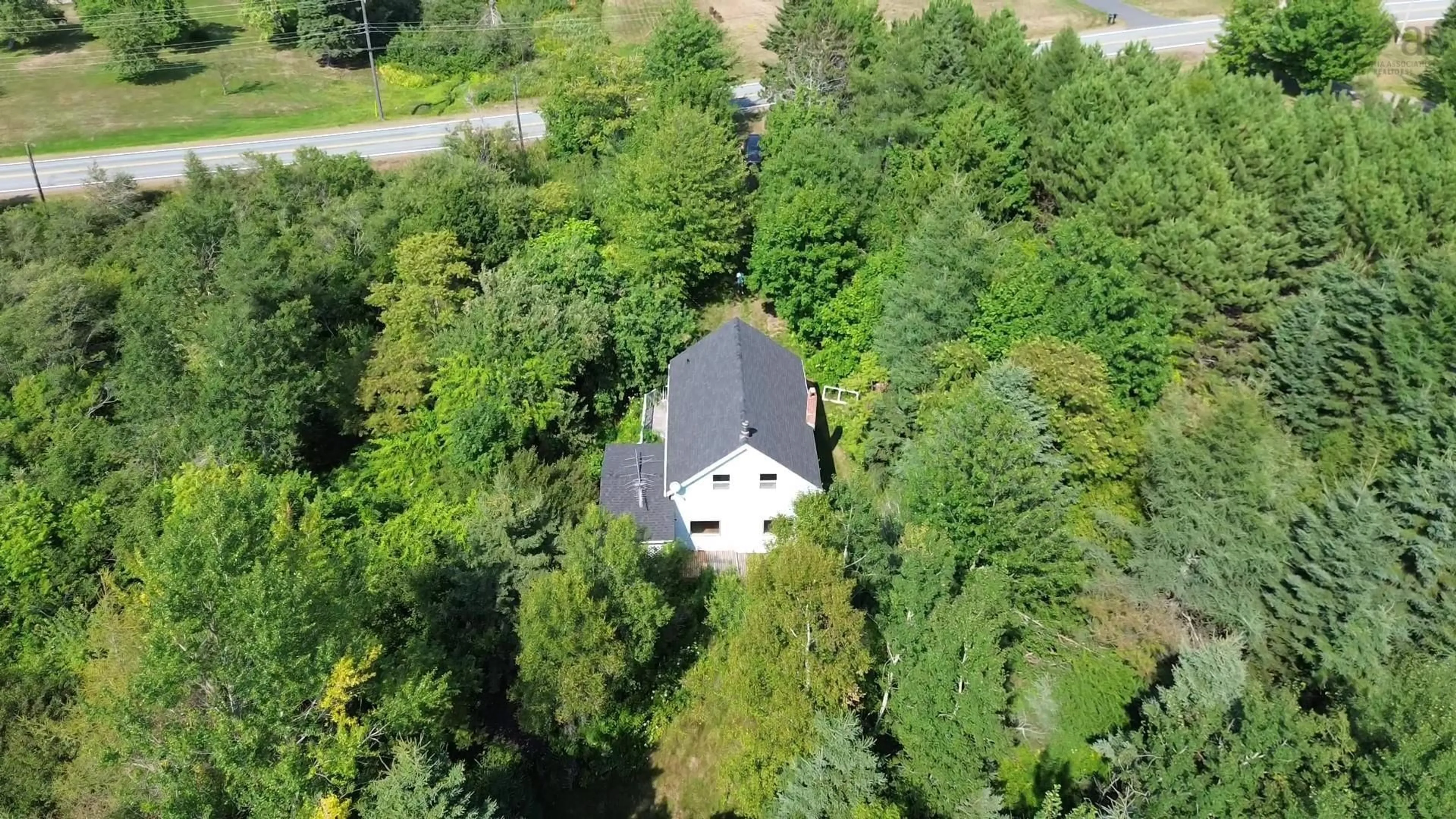 A pic from outside/outdoor area/front of a property/back of a property/a pic from drone, unknown for 7774 Highway 2, Highland Village Nova Scotia B0M 1L0