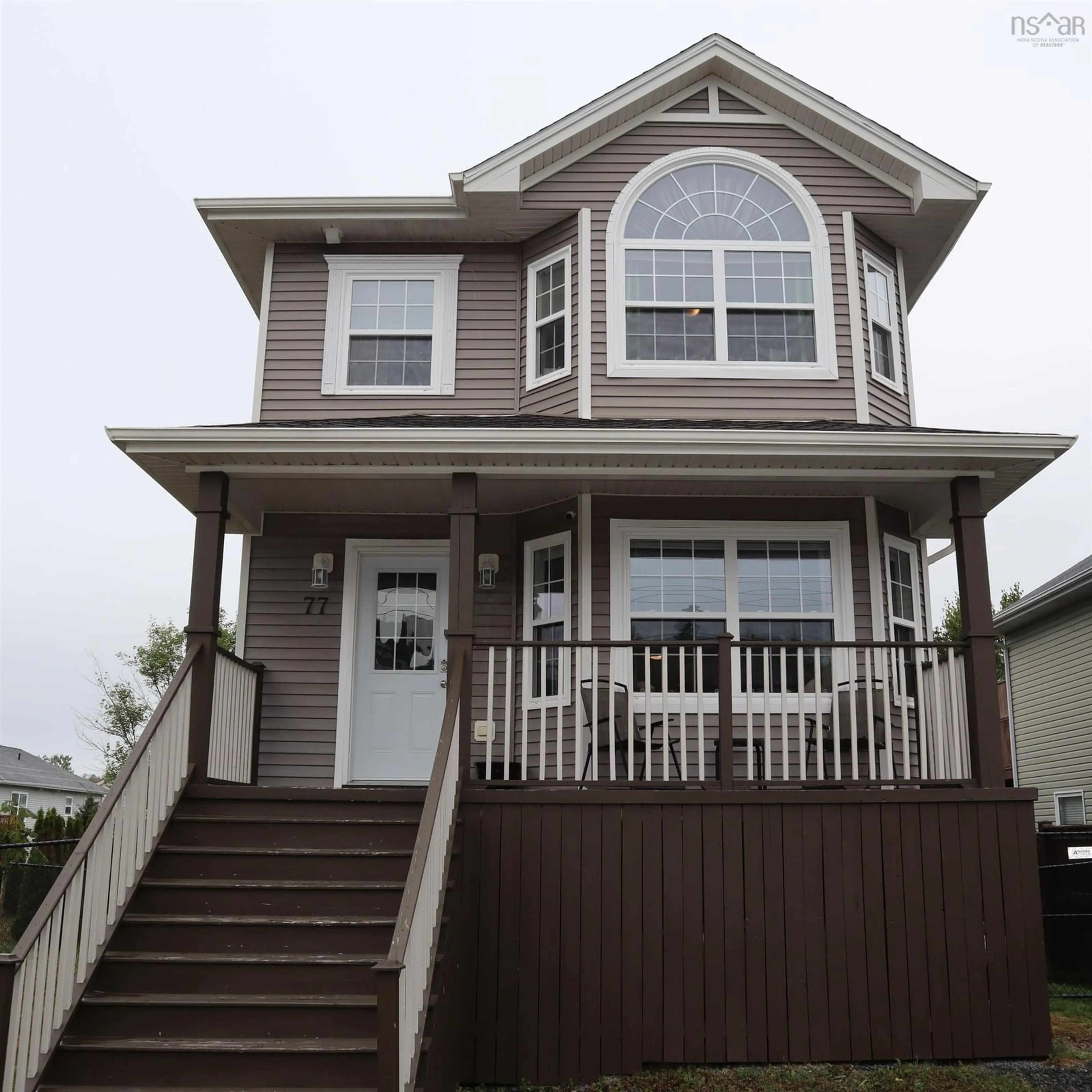 Home with vinyl exterior material, street for 77 St Clair Ave, Dartmouth Nova Scotia B2X 0B2