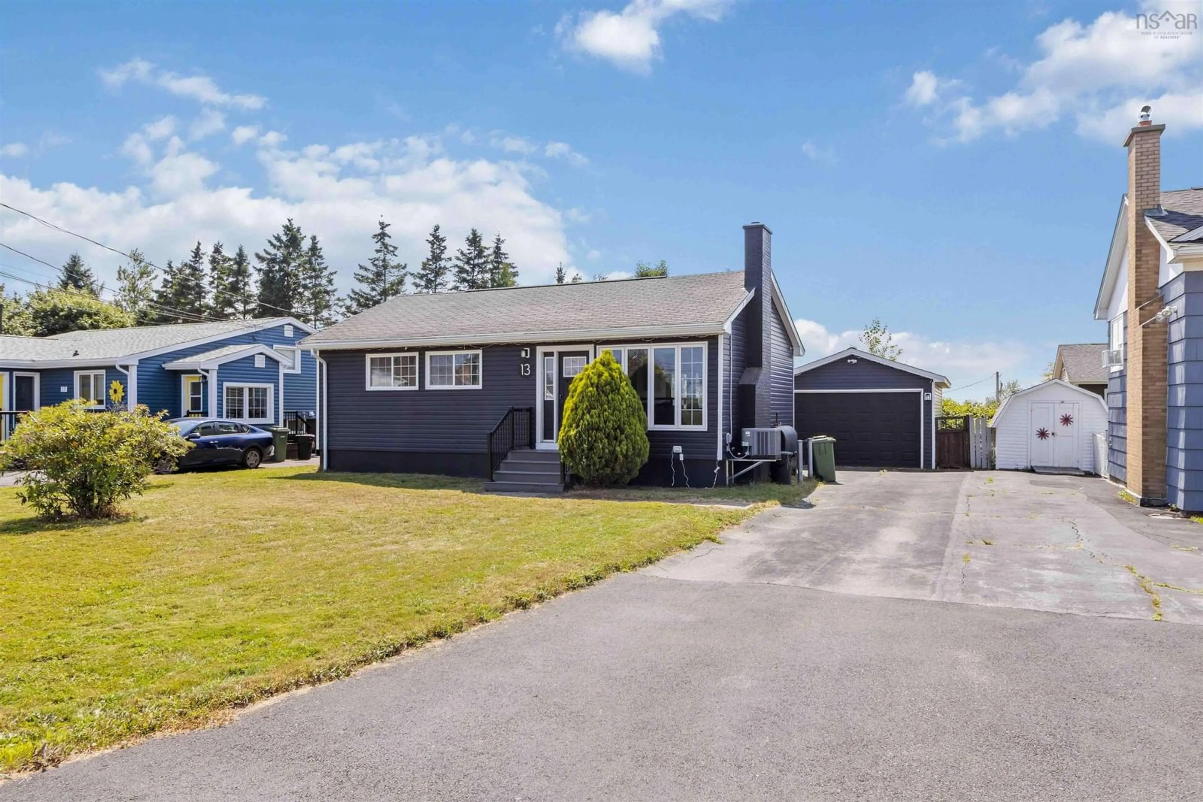 A pic from outside/outdoor area/front of a property/back of a property/a pic from drone, street for 13 Willowdale Dr, Dartmouth Nova Scotia B2V 1B9