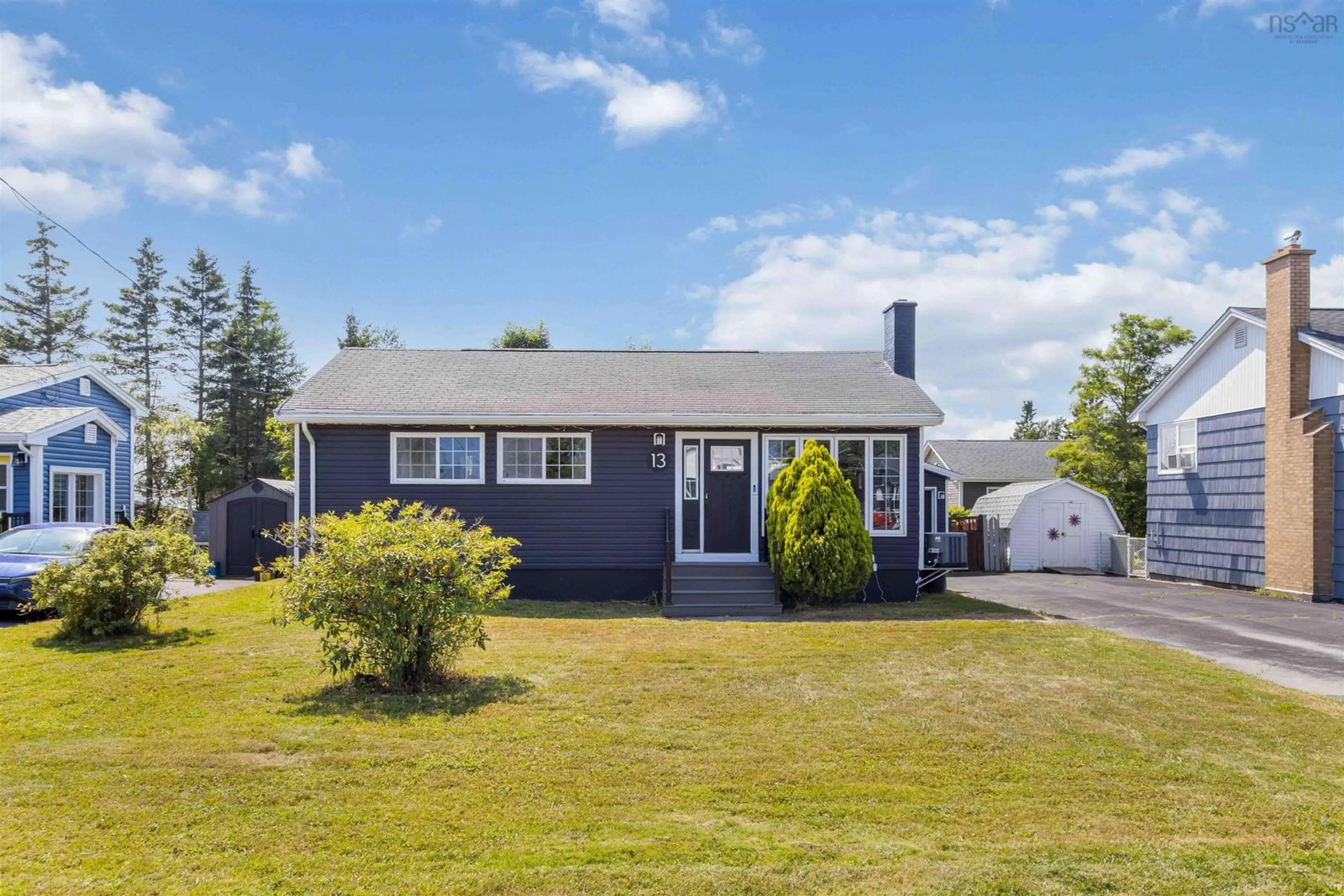 A pic from outside/outdoor area/front of a property/back of a property/a pic from drone, street for 13 Willowdale Dr, Dartmouth Nova Scotia B2V 1B9