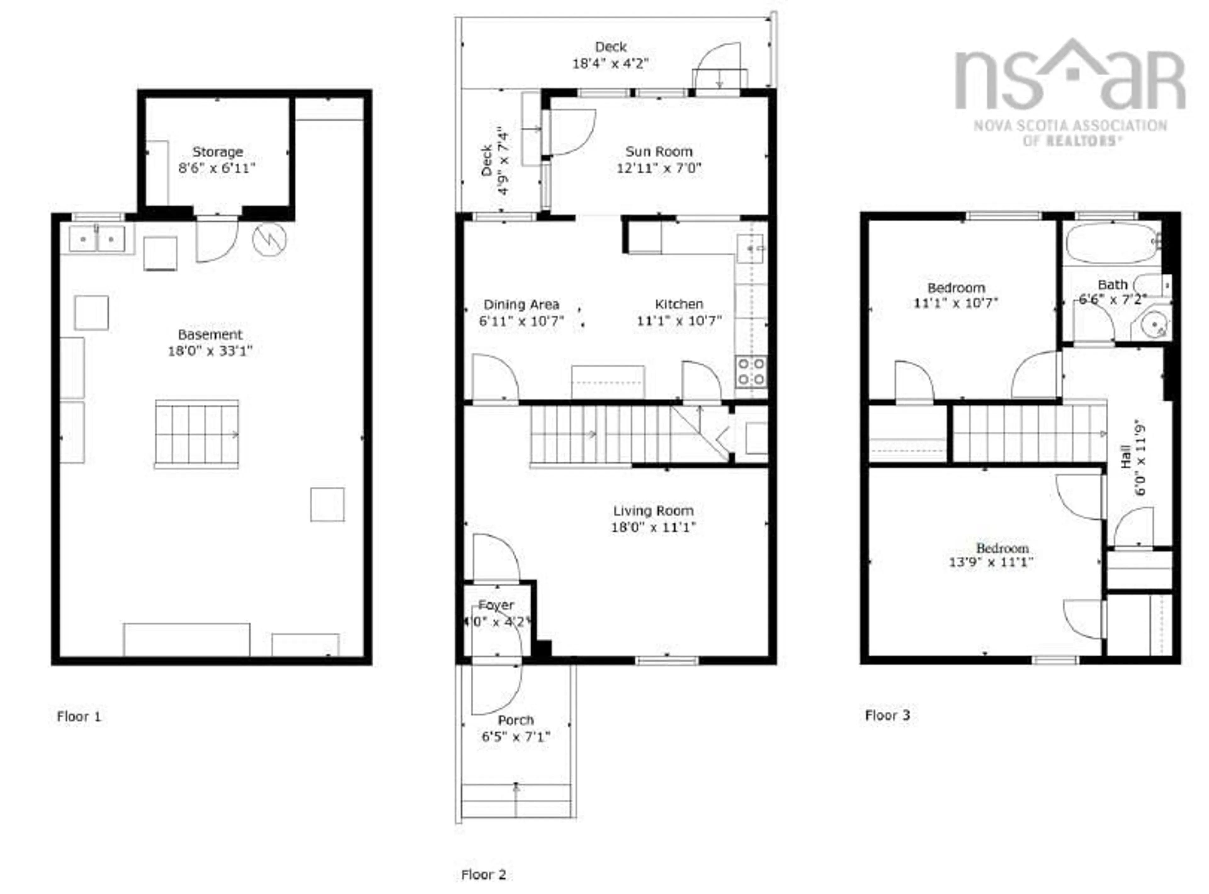 Floor plan for 5520 Stanley Pl, Halifax Nova Scotia B3K 2E7