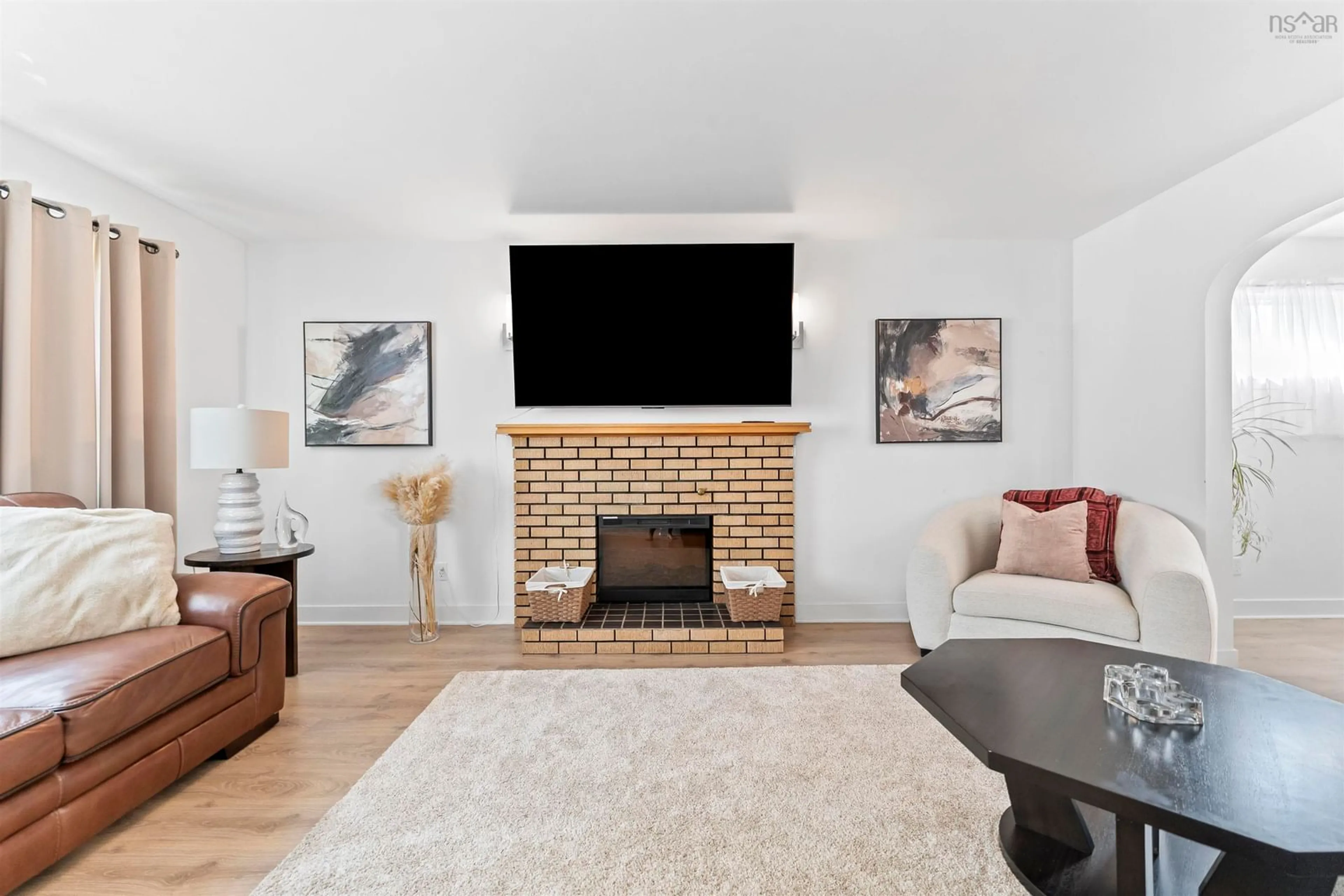 Living room with furniture, unknown for 14 Hornes Rd, Eastern Passage Nova Scotia B3G 1N4