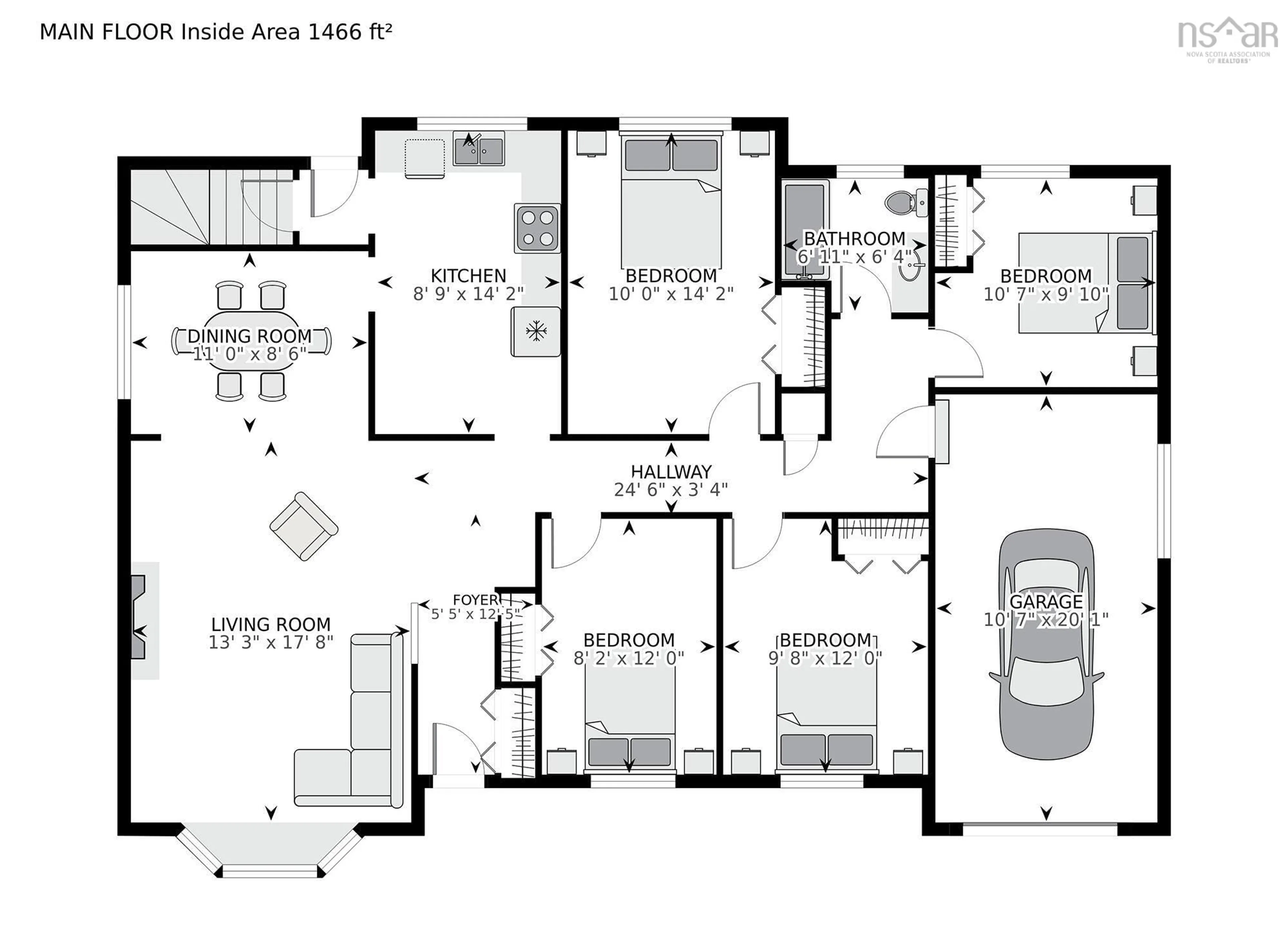 Floor plan for 220 Melrose Ave, Halifax Nova Scotia B3N 2E7