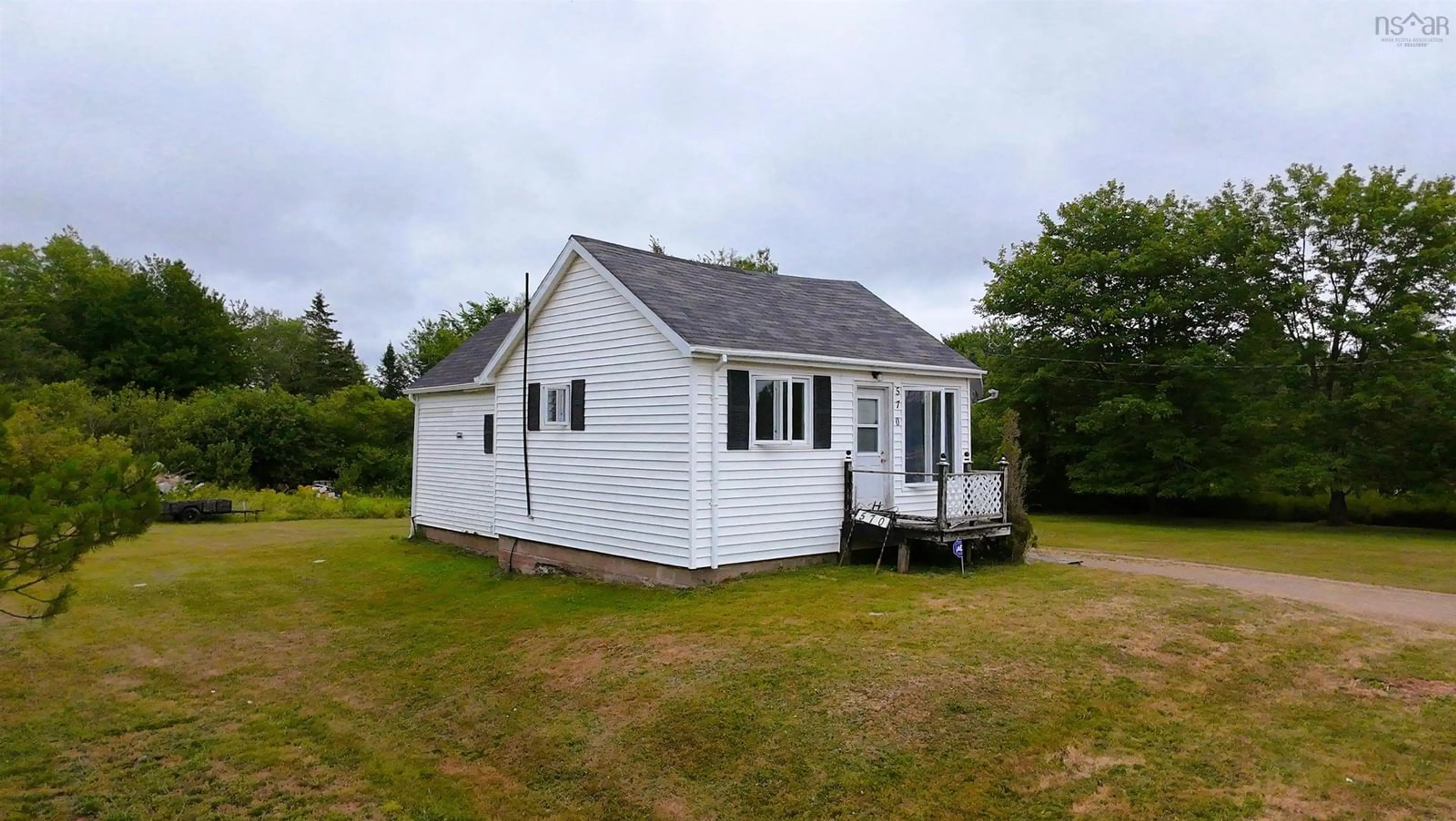 A pic from outside/outdoor area/front of a property/back of a property/a pic from drone, building for 570 Crowes Mills Rd, Crowes Mills Nova Scotia B0M 1G0