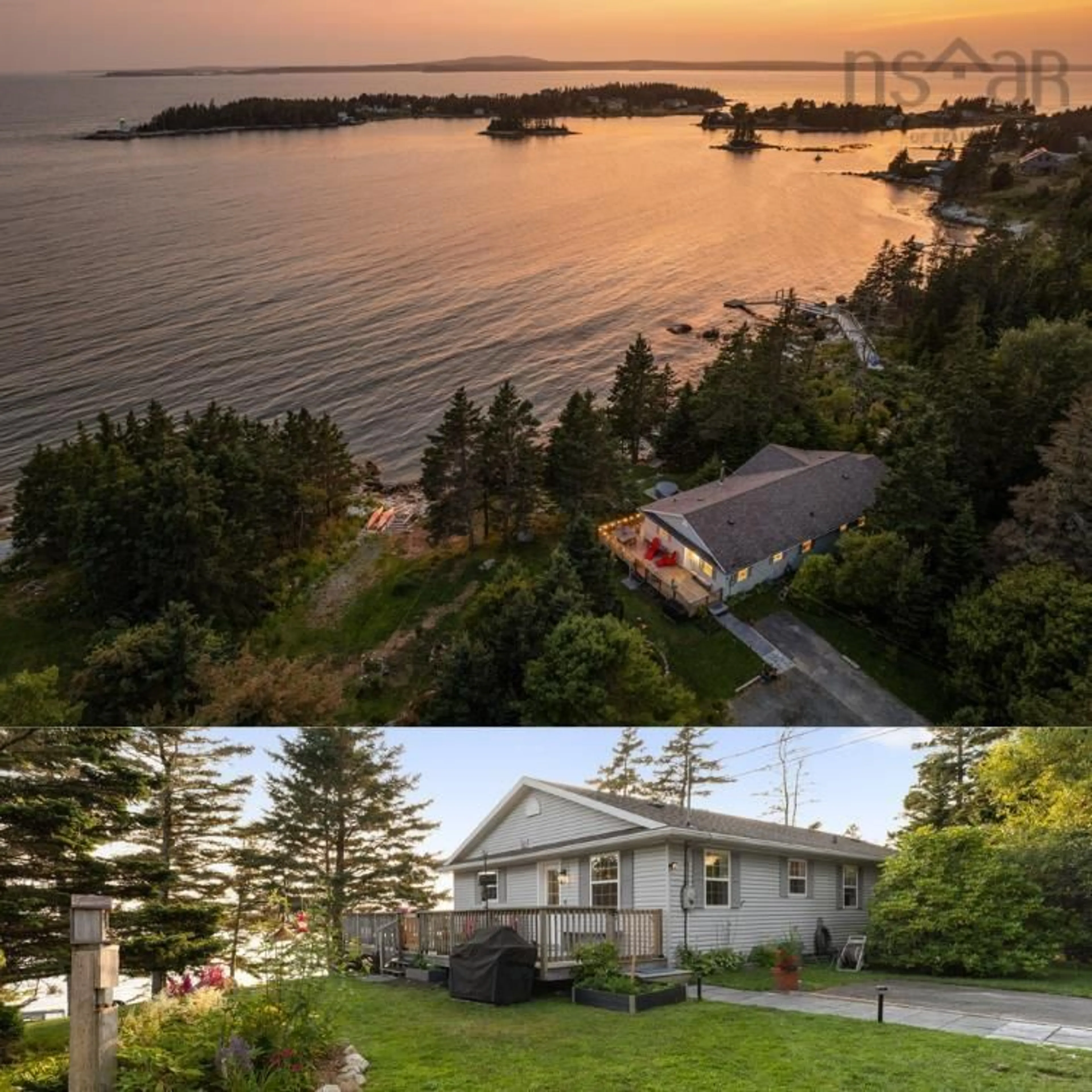 A pic from outside/outdoor area/front of a property/back of a property/a pic from drone, water/lake/river/ocean view for 8748 Peggys Cove Rd, Indian Harbour Nova Scotia B3Z 3P3