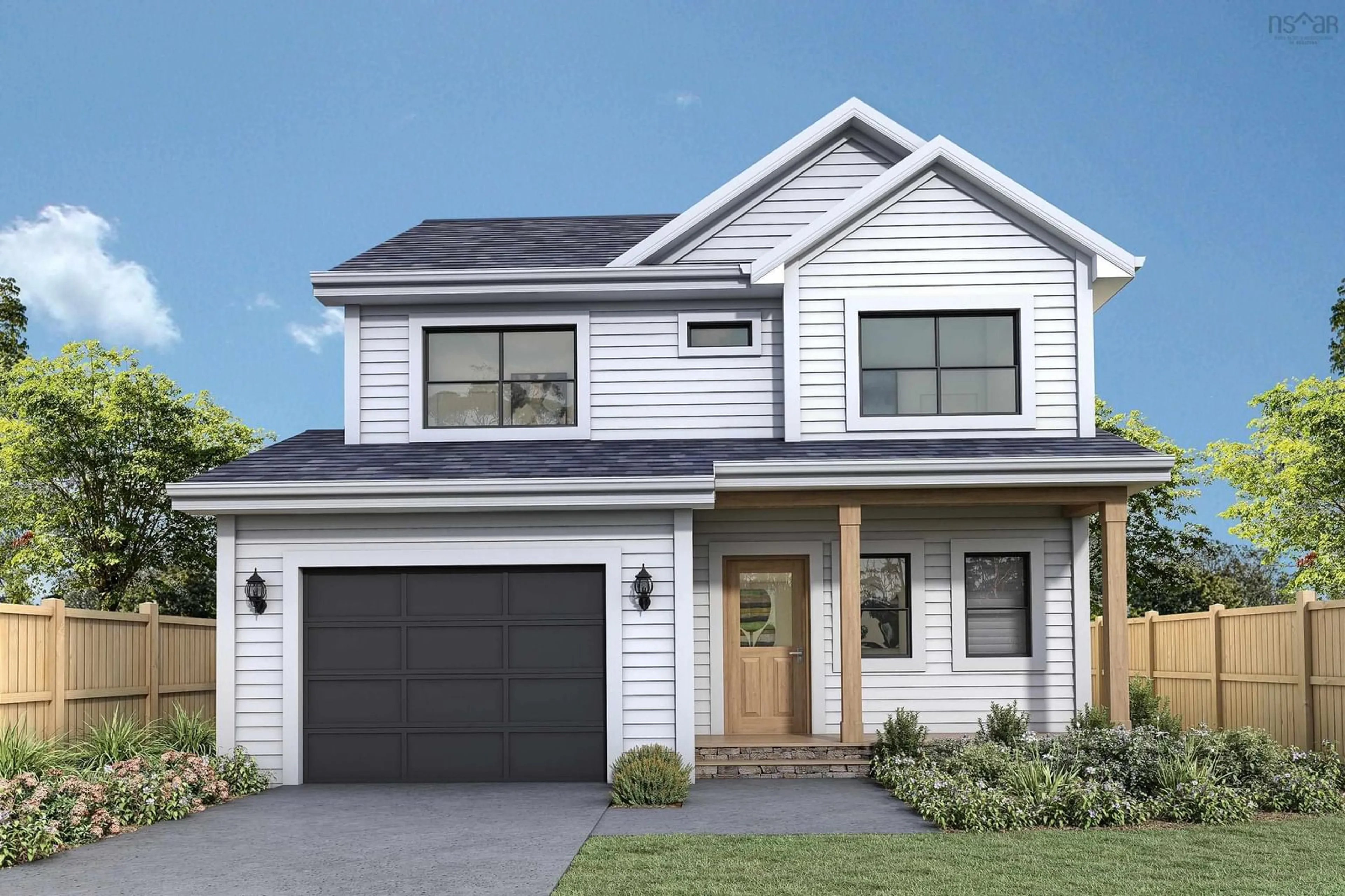 Home with vinyl exterior material, street for 46 Grove St, Mount Uniacke Nova Scotia B0N 1Z0