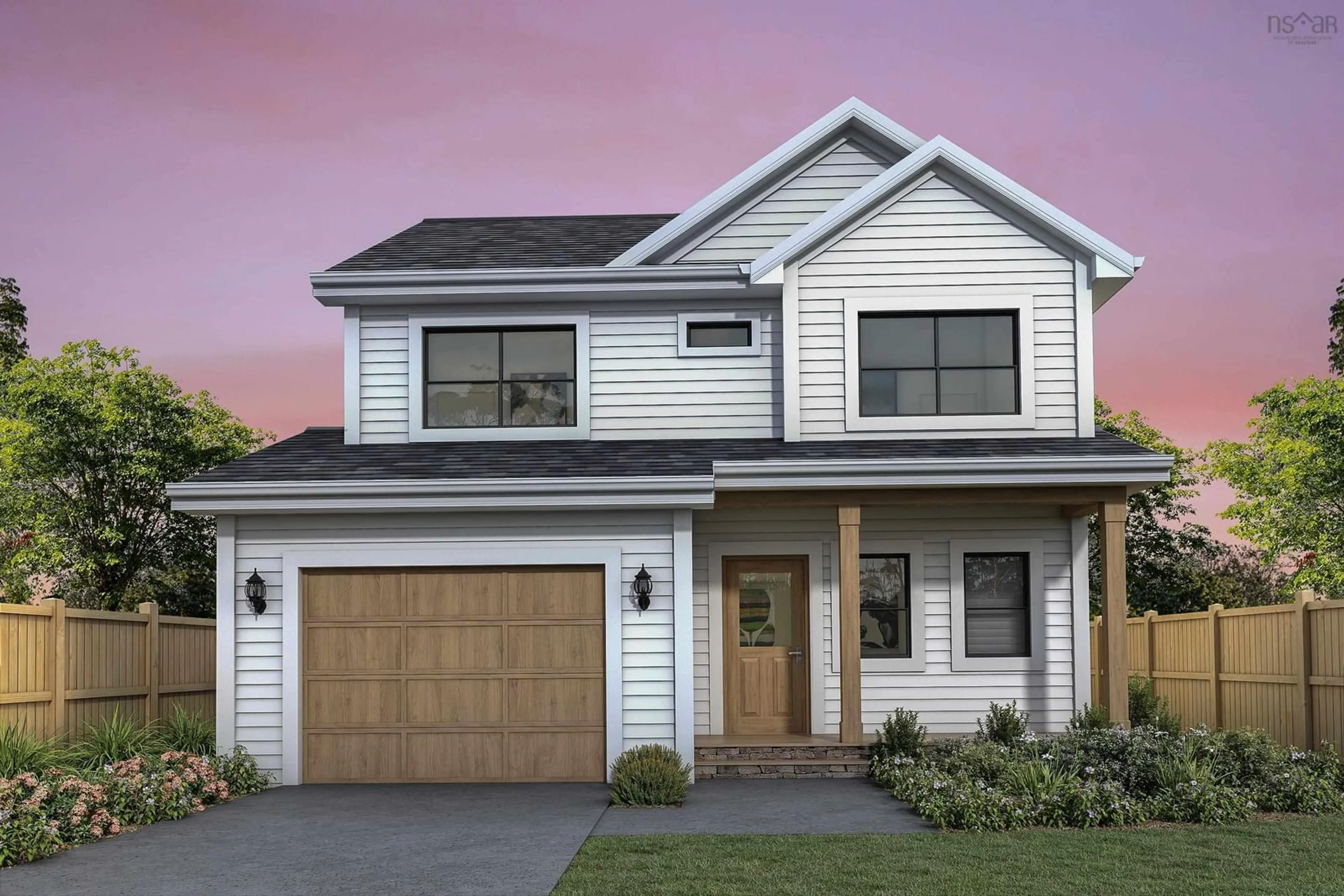 Home with vinyl exterior material, street for 46 Grove St, Mount Uniacke Nova Scotia B0N 1Z0