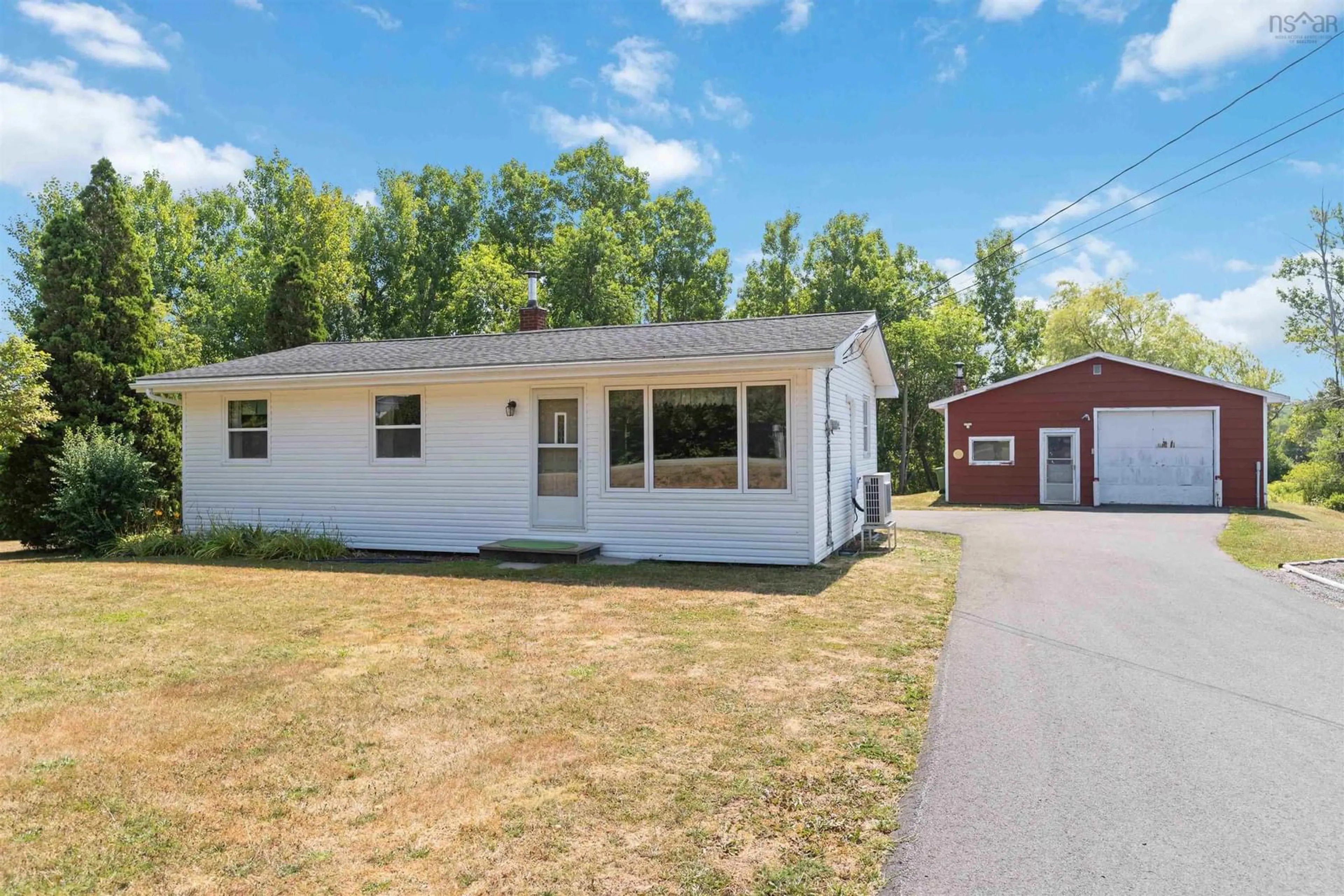 Home with vinyl exterior material, street for 142 Old Halifax Rd, Three Mile Plains Nova Scotia B0N 2T0