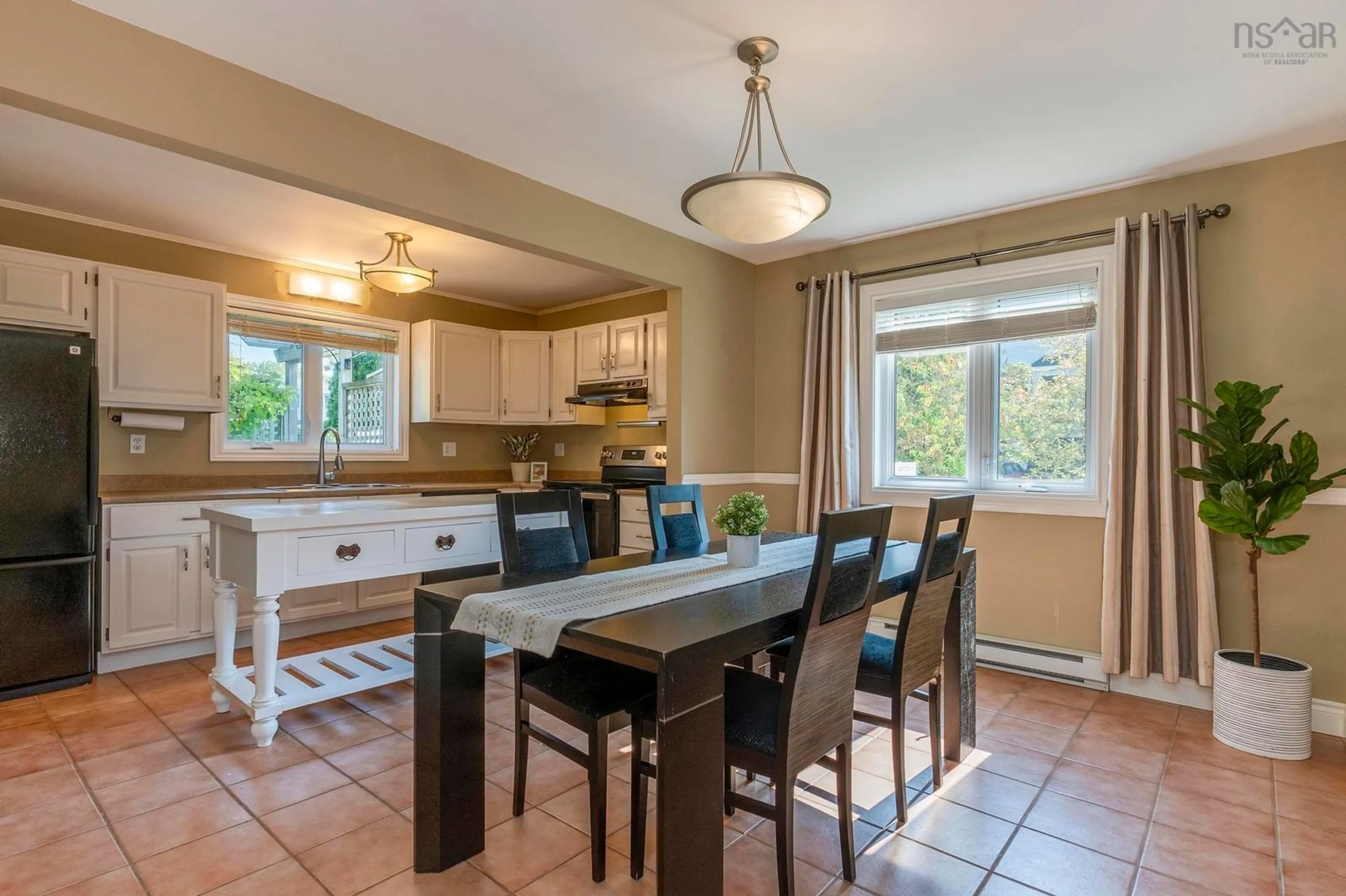 Open concept kitchen, ceramic/tile floor for 18 Anahid Crt, Bedford Nova Scotia B4A 3X2