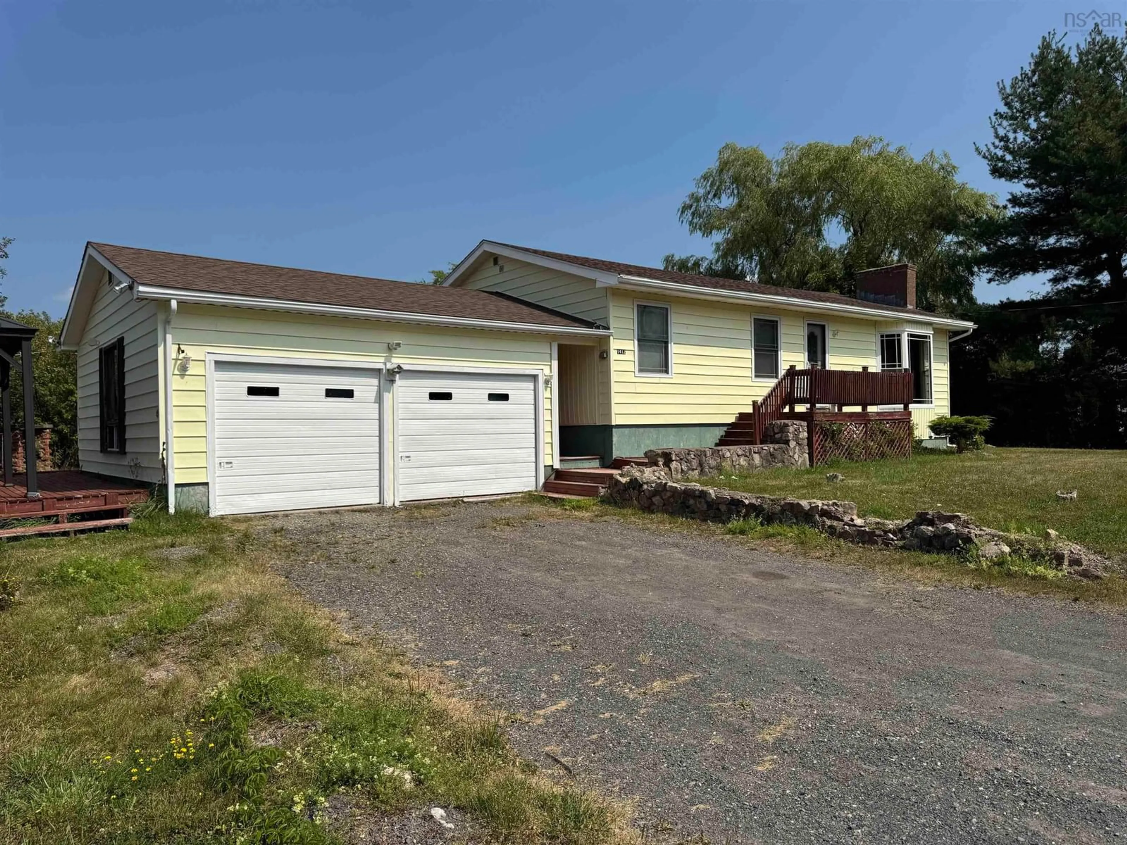 A pic from outside/outdoor area/front of a property/back of a property/a pic from drone, street for 1412 North Main St, Westville Nova Scotia B0K 2A0