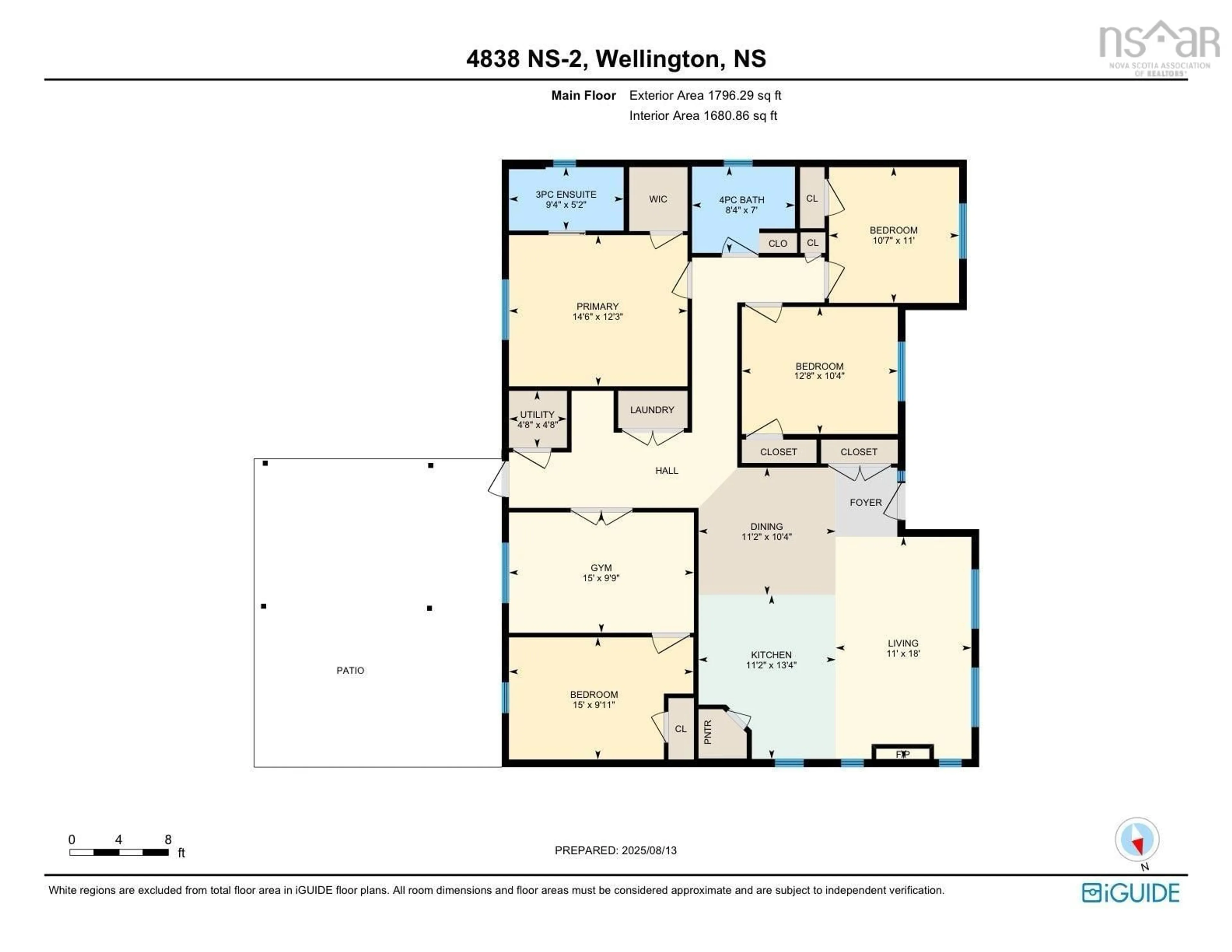 Floor plan for 4838 Highway 2, Wellington Nova Scotia B2T 1B6