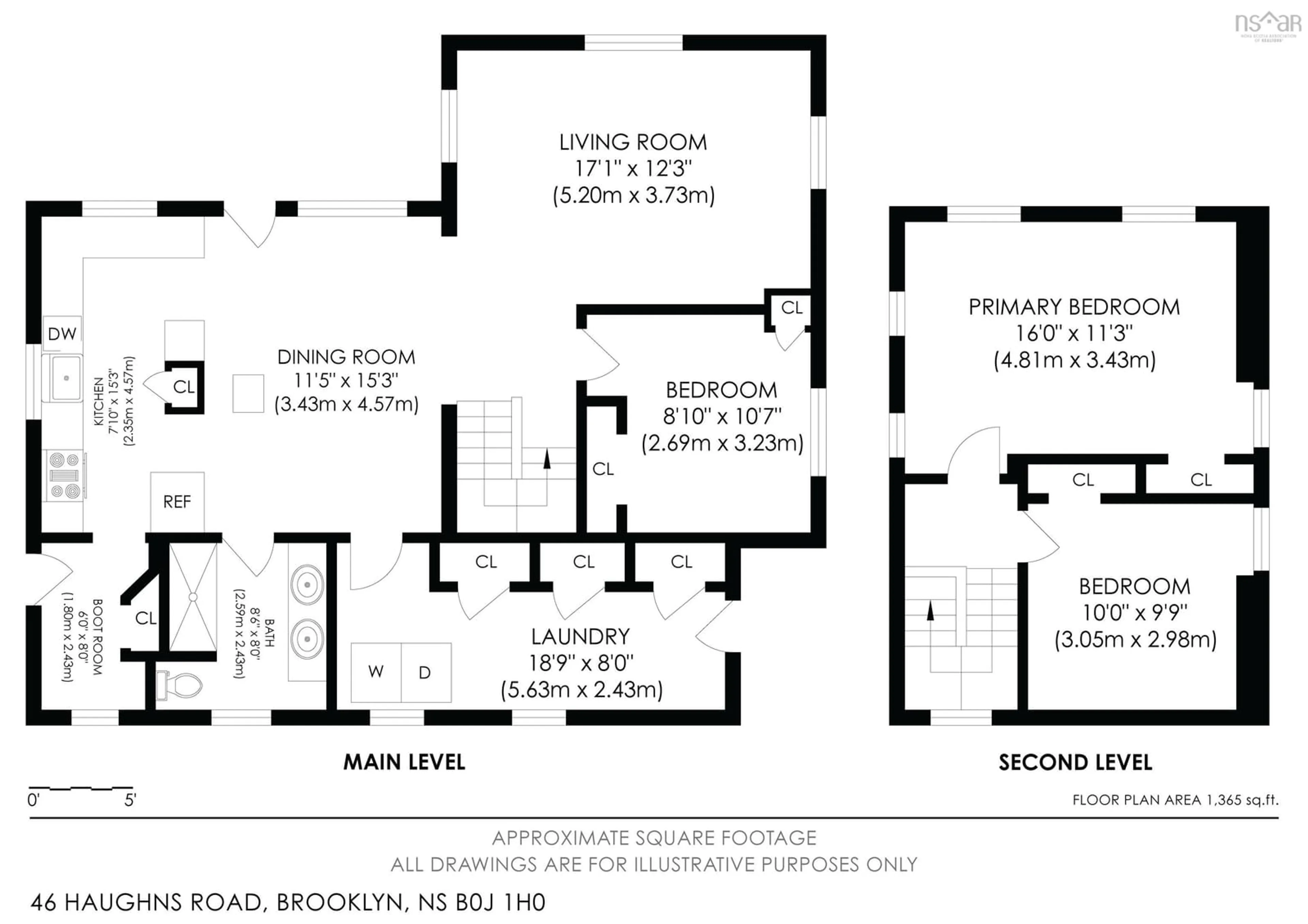 Floor plan for 46 Haughns Rd, Beach Meadows Nova Scotia B0J 1H0