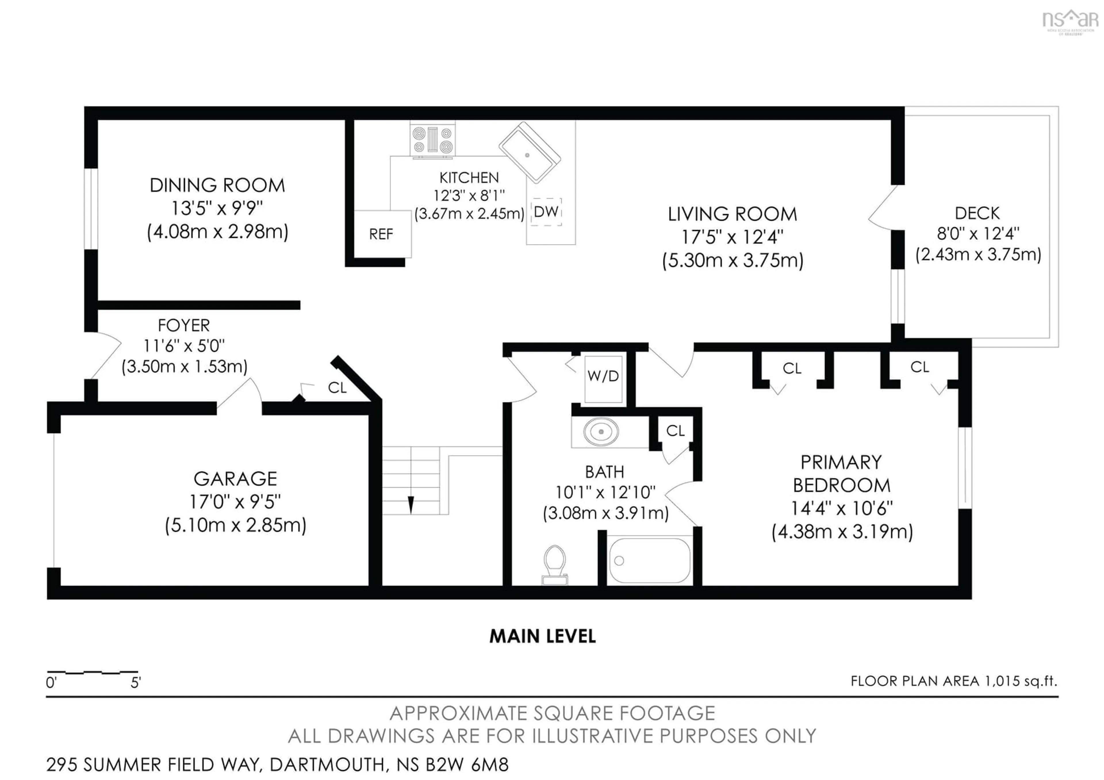 Floor plan for 295 Summer Field Way, Dartmouth Nova Scotia B2W 6M8
