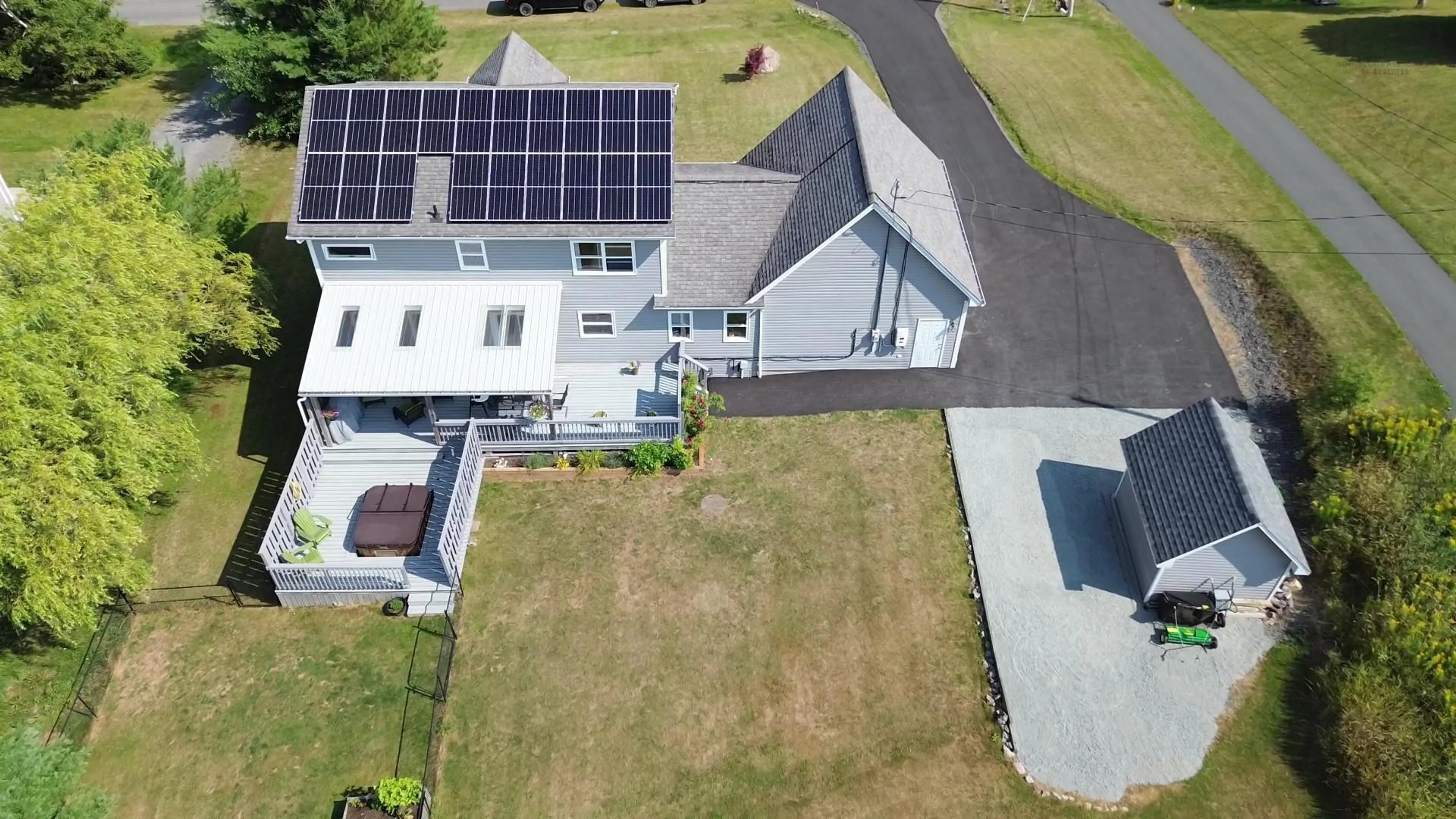 A pic from outside/outdoor area/front of a property/back of a property/a pic from drone, building for 60 Glenabbey Dr, Murray Siding Nova Scotia B6L 3L2
