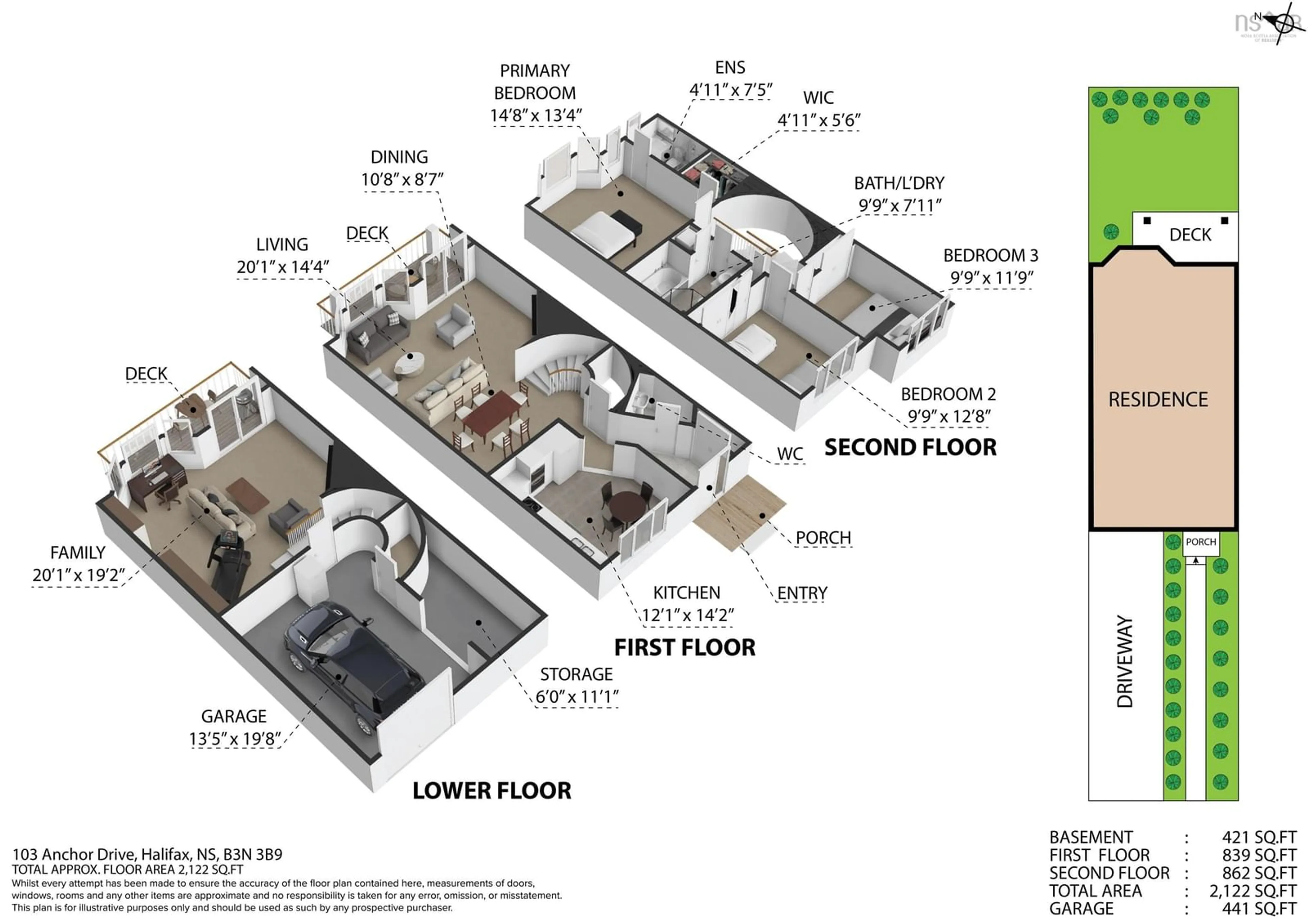 Floor plan for 103 Anchor Dr, Regatta Point Nova Scotia B3N 3B9