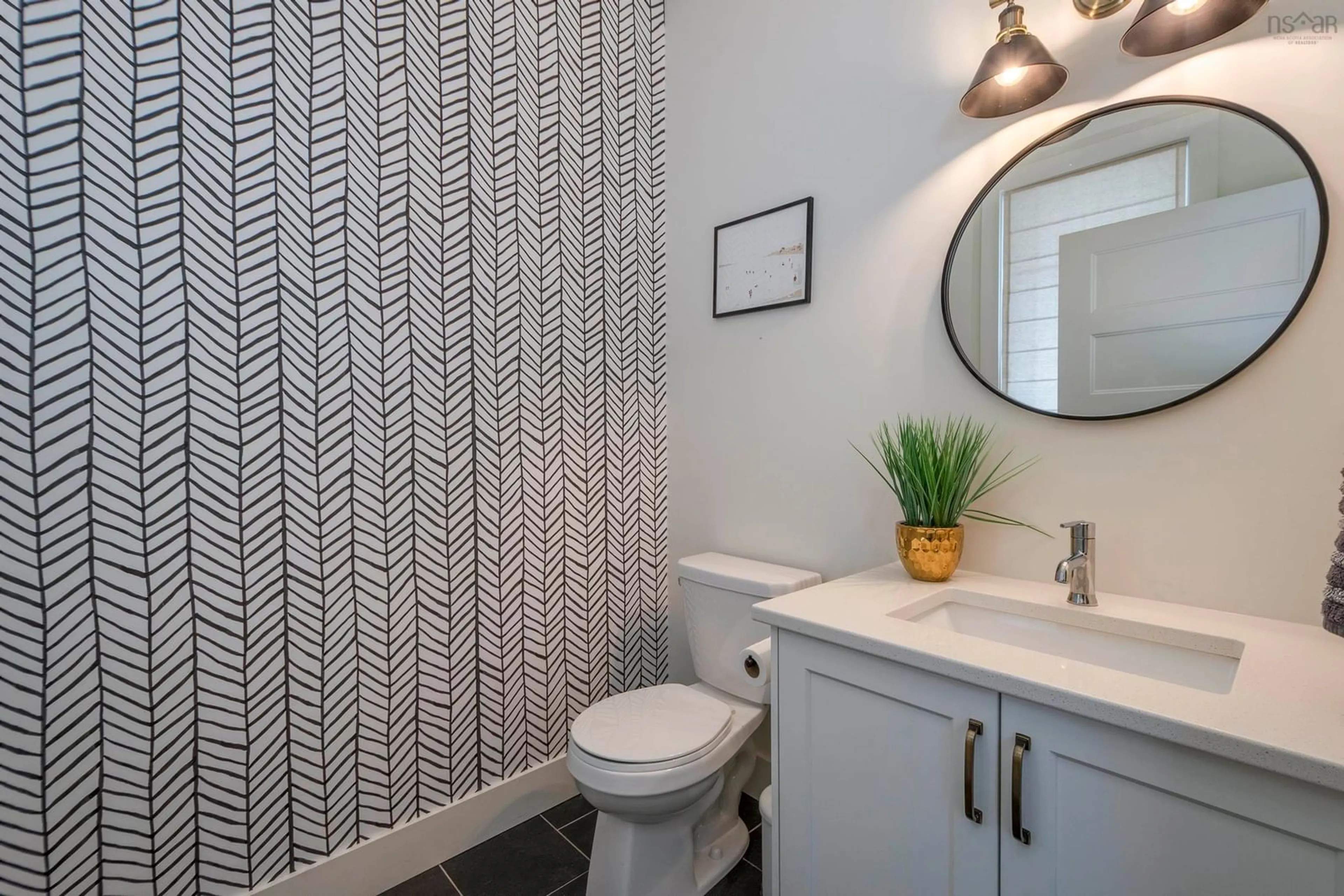 Contemporary bathroom, ceramic/tile floor for 77 Bristolton Ave, Bedford Nova Scotia B4B 0Z4