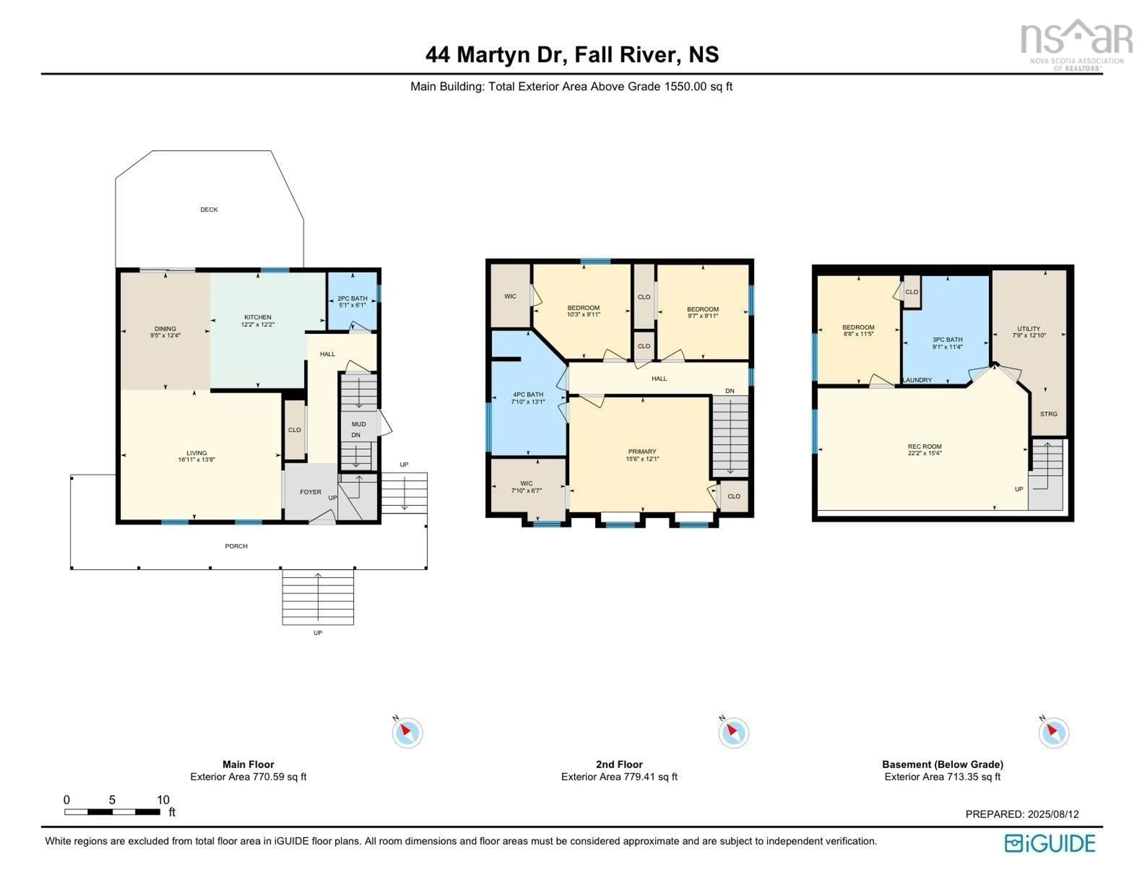 Floor plan for 44 Martyn Dr, Fall River Nova Scotia B2T 1E7