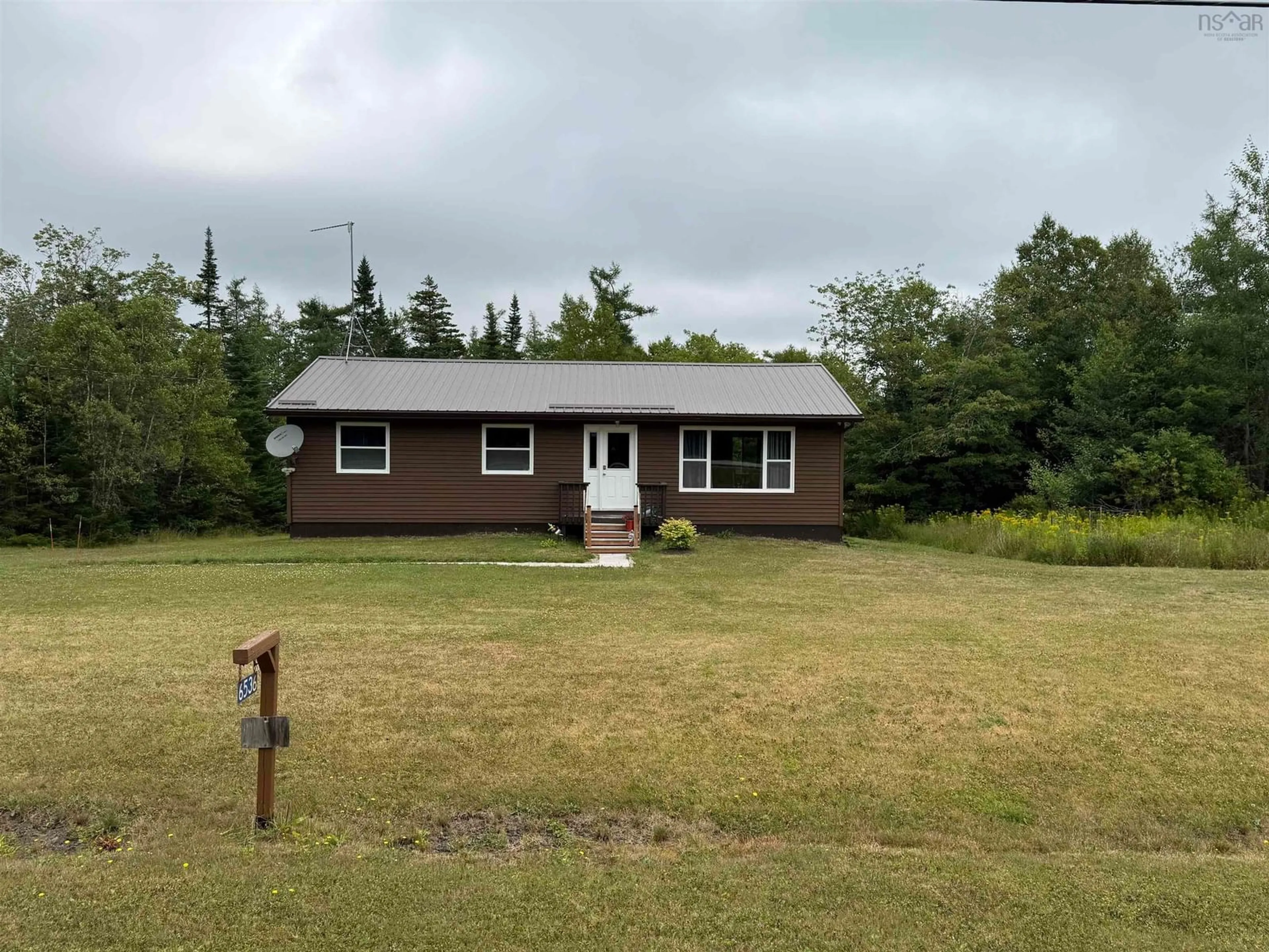 A pic from outside/outdoor area/front of a property/back of a property/a pic from drone, unknown for 6536 Highway 224, Pleasant Valley Nova Scotia B0N 2M0
