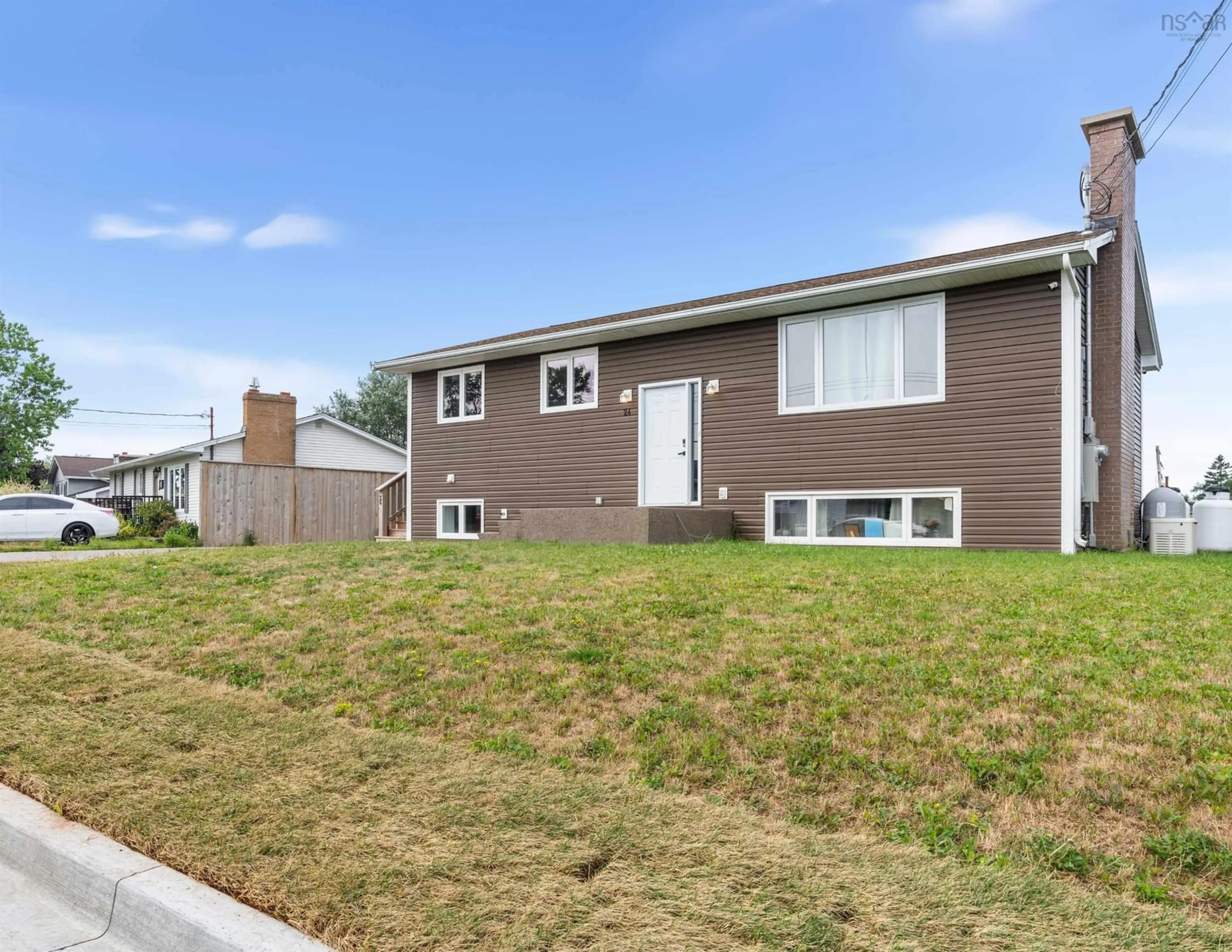 Home with vinyl exterior material, street for 24 Sirius Cres, Cole Harbour Nova Scotia B4E 3A6