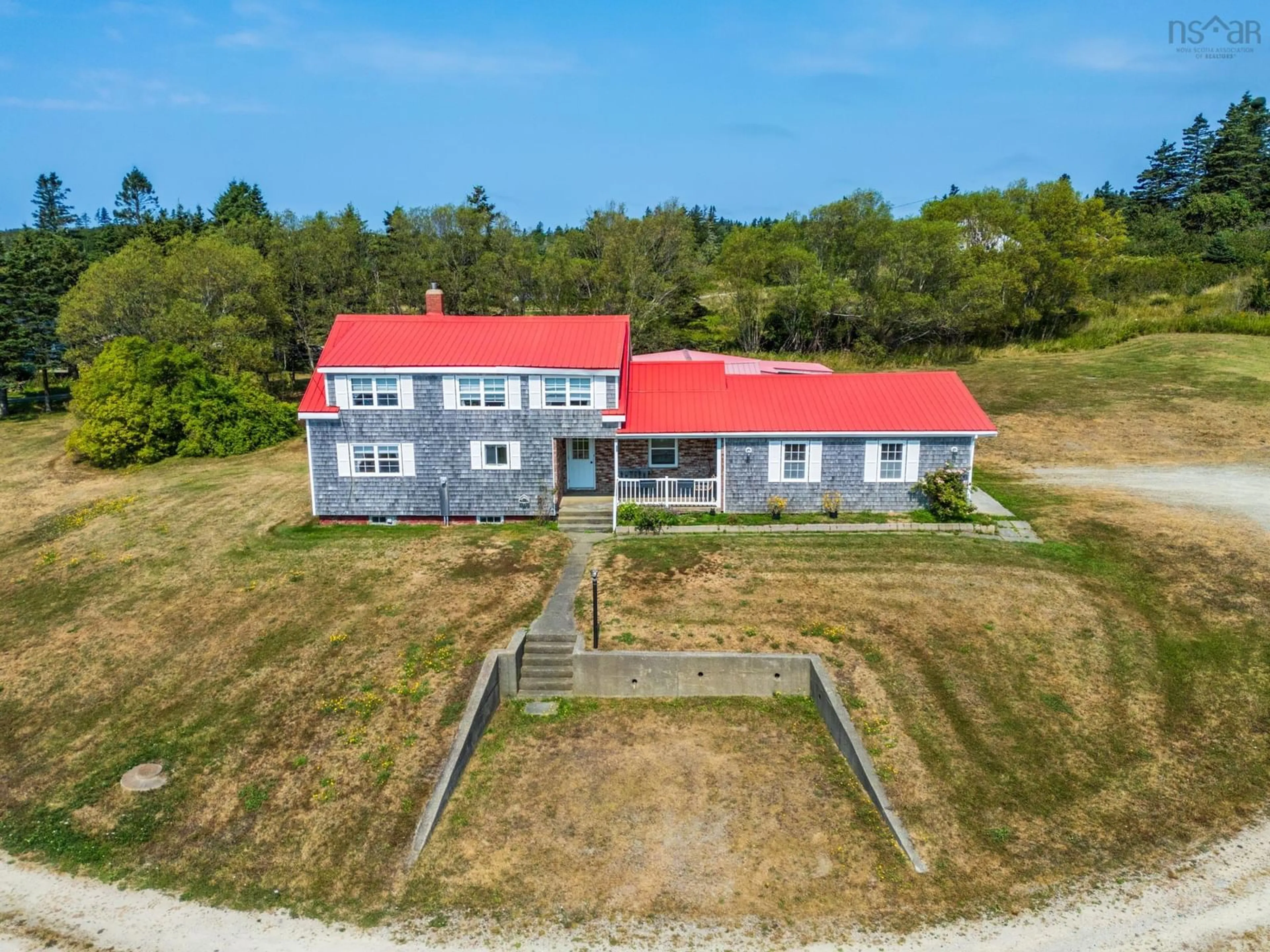 A pic from outside/outdoor area/front of a property/back of a property/a pic from drone, building for 18 Riverside Lane, Salmon River Nova Scotia B0W 2Y0