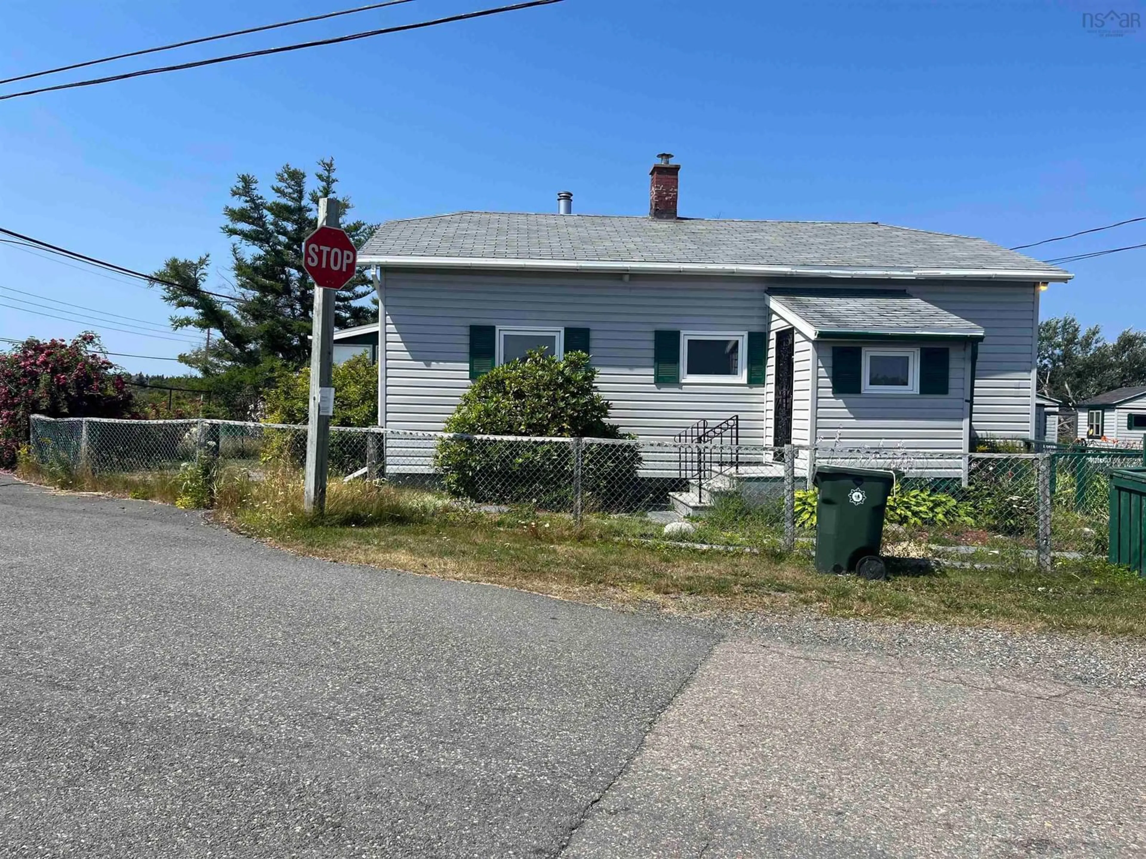 A pic from outside/outdoor area/front of a property/back of a property/a pic from drone, street for 742 Donkin Hwy, Donkin Nova Scotia B1A 6P1
