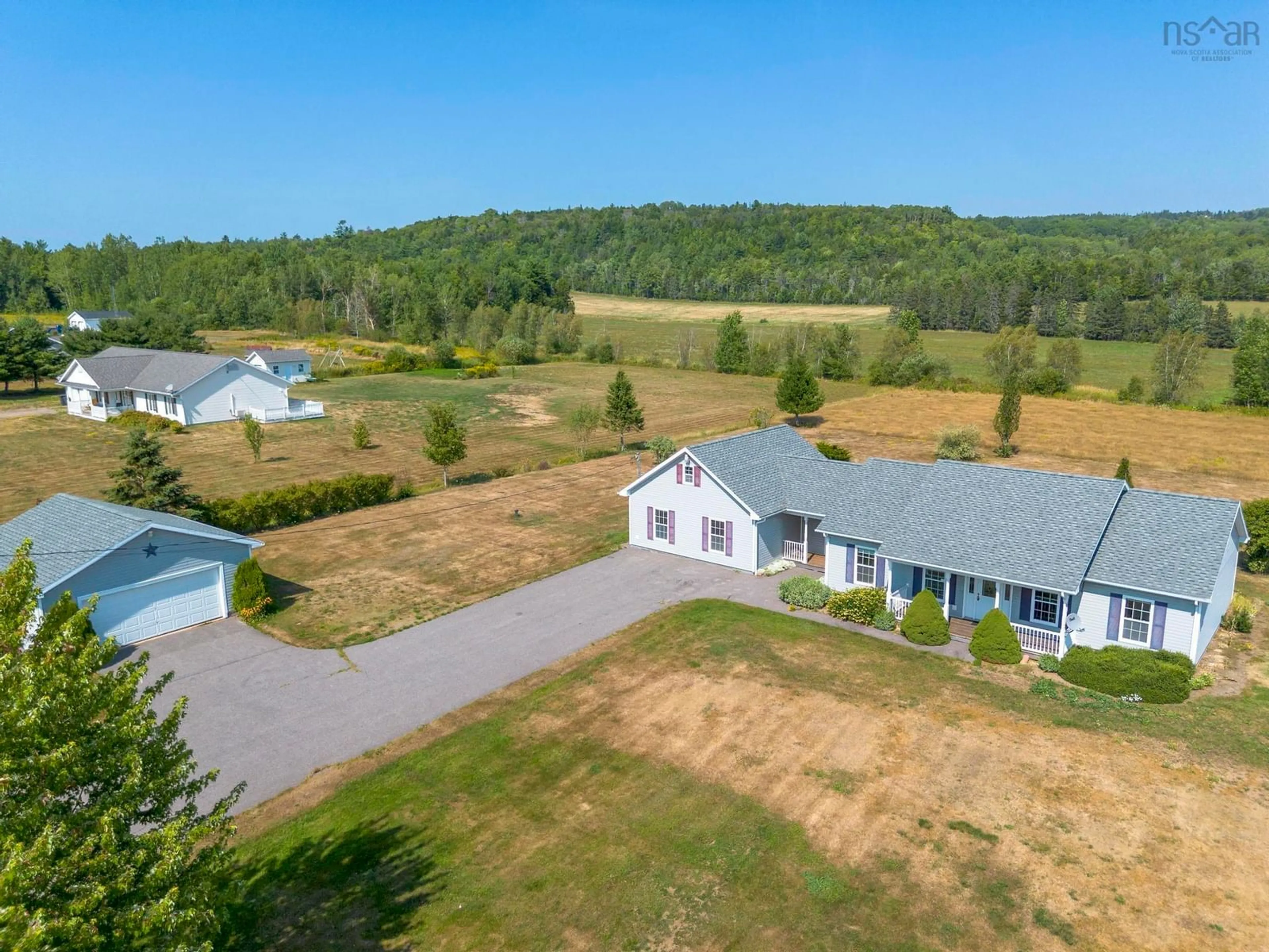A pic from outside/outdoor area/front of a property/back of a property/a pic from drone, unknown for 1206 Highway 362, Victoria Vale Nova Scotia B0S 1P0