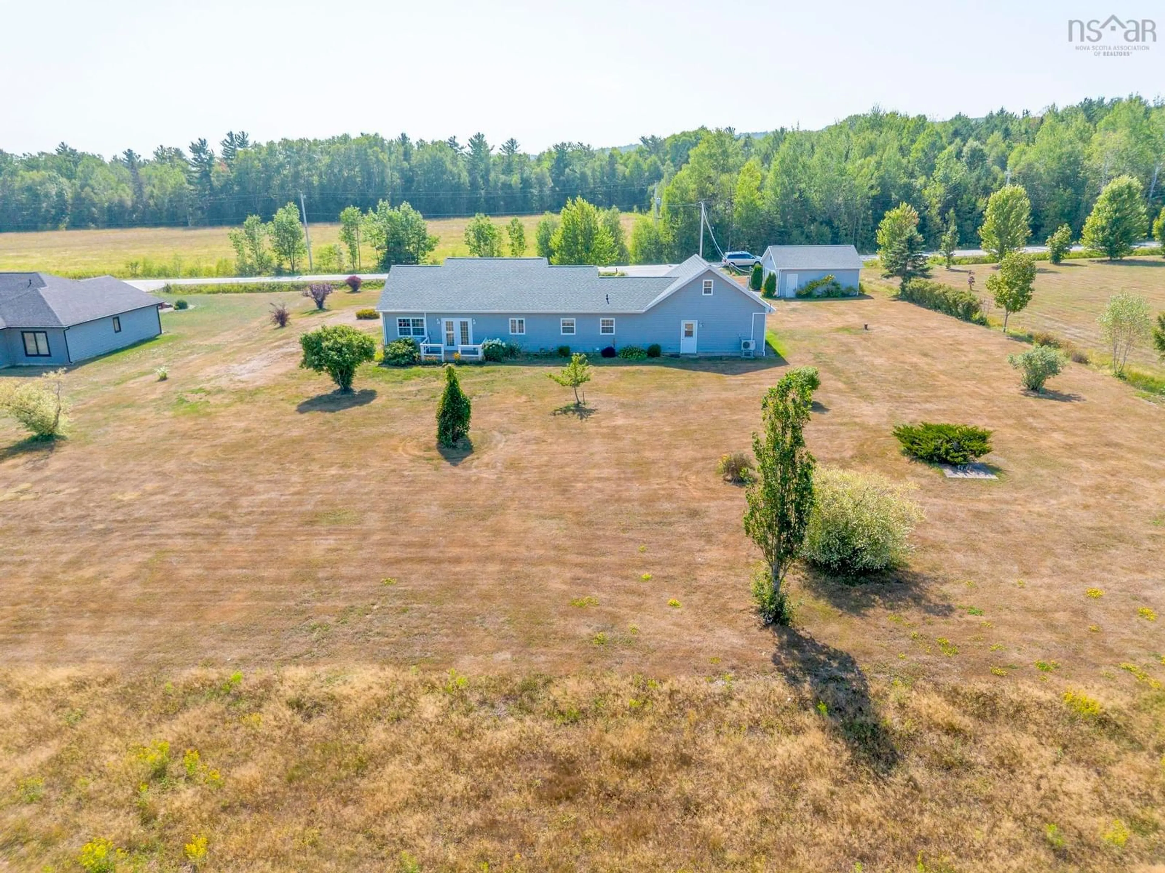 A pic from outside/outdoor area/front of a property/back of a property/a pic from drone, water/lake/river/ocean view for 1206 Highway 362, Victoria Vale Nova Scotia B0S 1P0