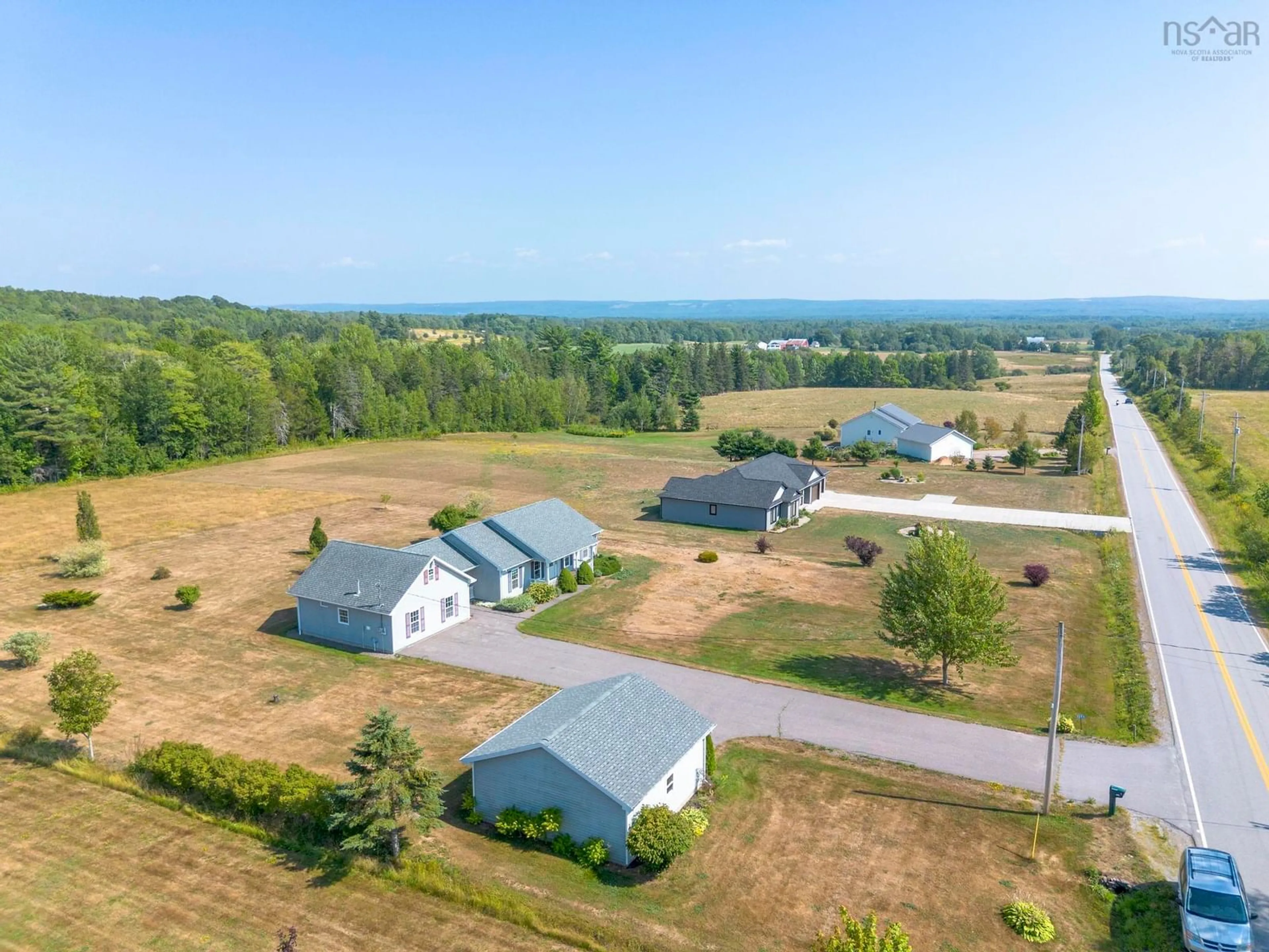A pic from outside/outdoor area/front of a property/back of a property/a pic from drone, water/lake/river/ocean view for 1206 Highway 362, Victoria Vale Nova Scotia B0S 1P0