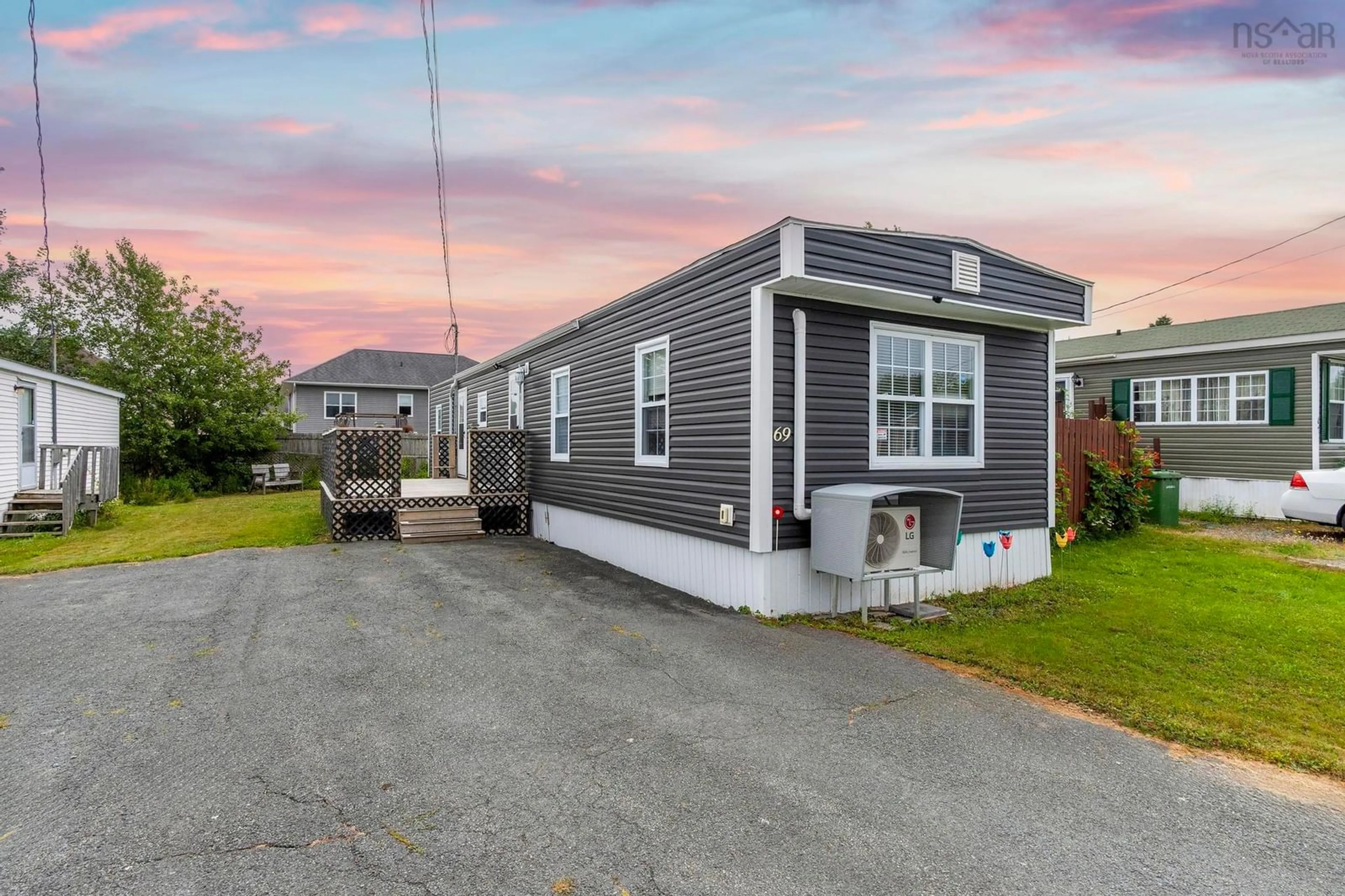 Home with vinyl exterior material, street for 69 Birchill Dr, Eastern Passage Nova Scotia B3G 1C8