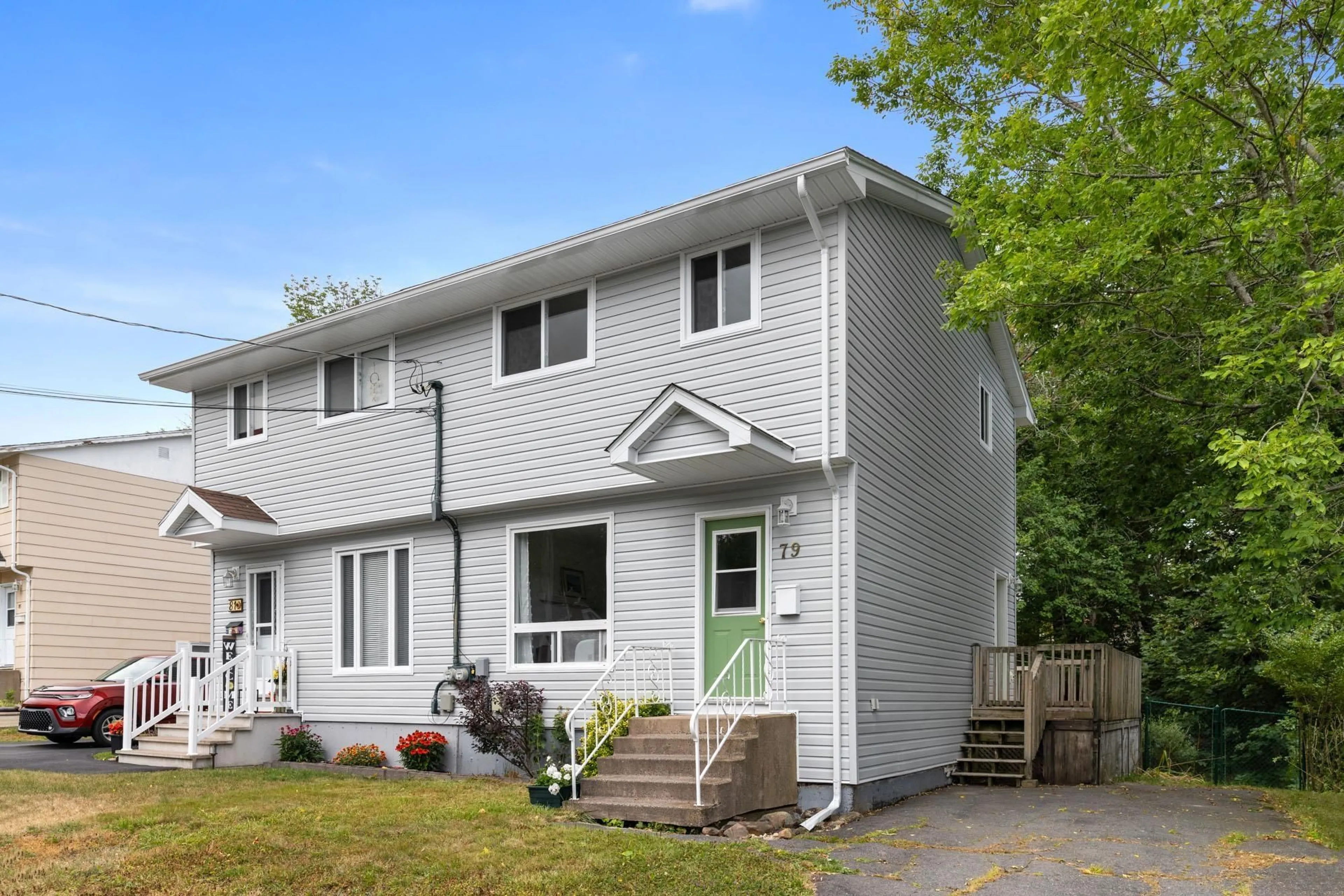 Home with vinyl exterior material, street for 79 Rankin Dr, Lower Sackville Nova Scotia B4C 3A7