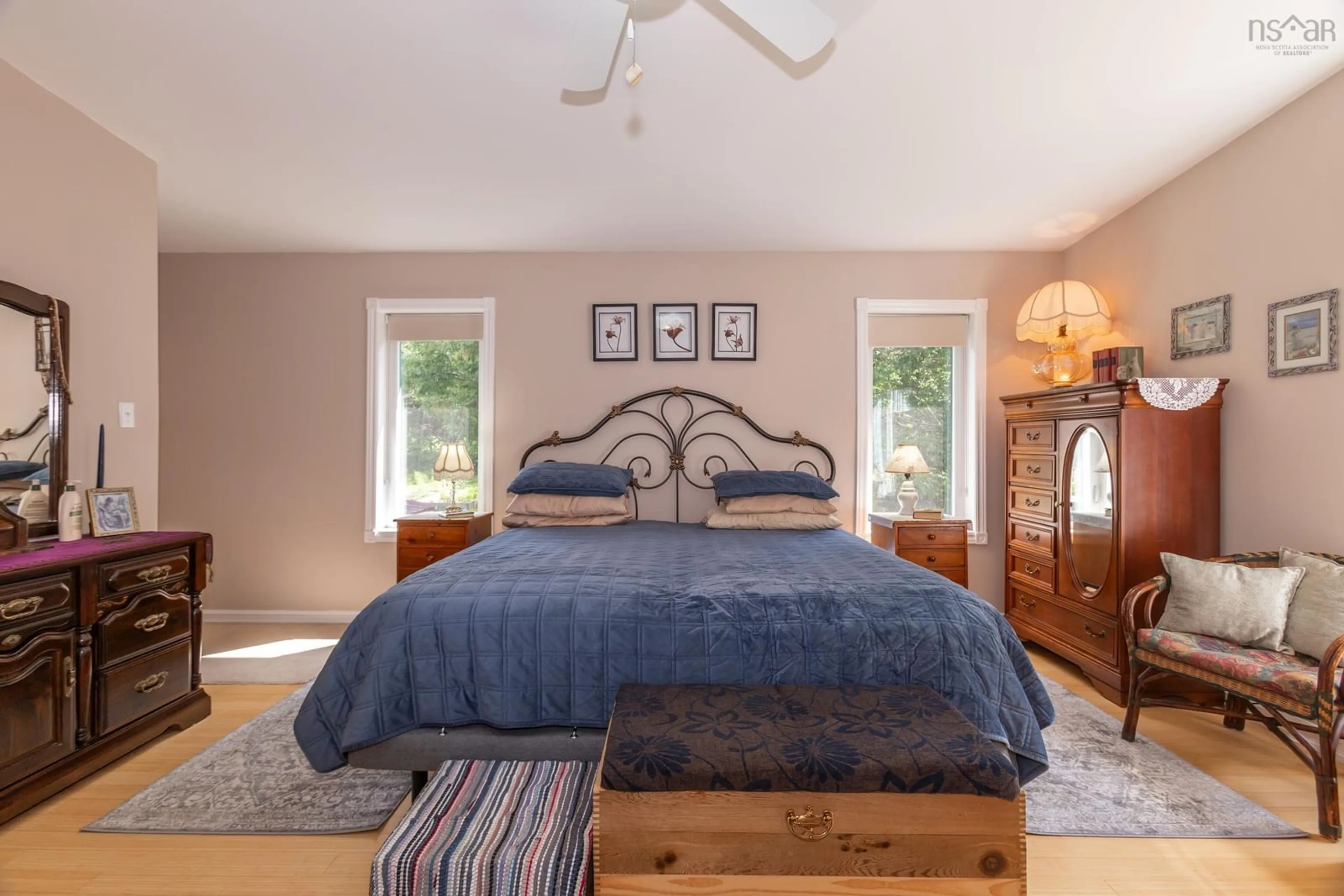 Bedroom with bed, unknown for 63 Old Litchfield Wharf Rd, Litchfield Nova Scotia B0S 1A0
