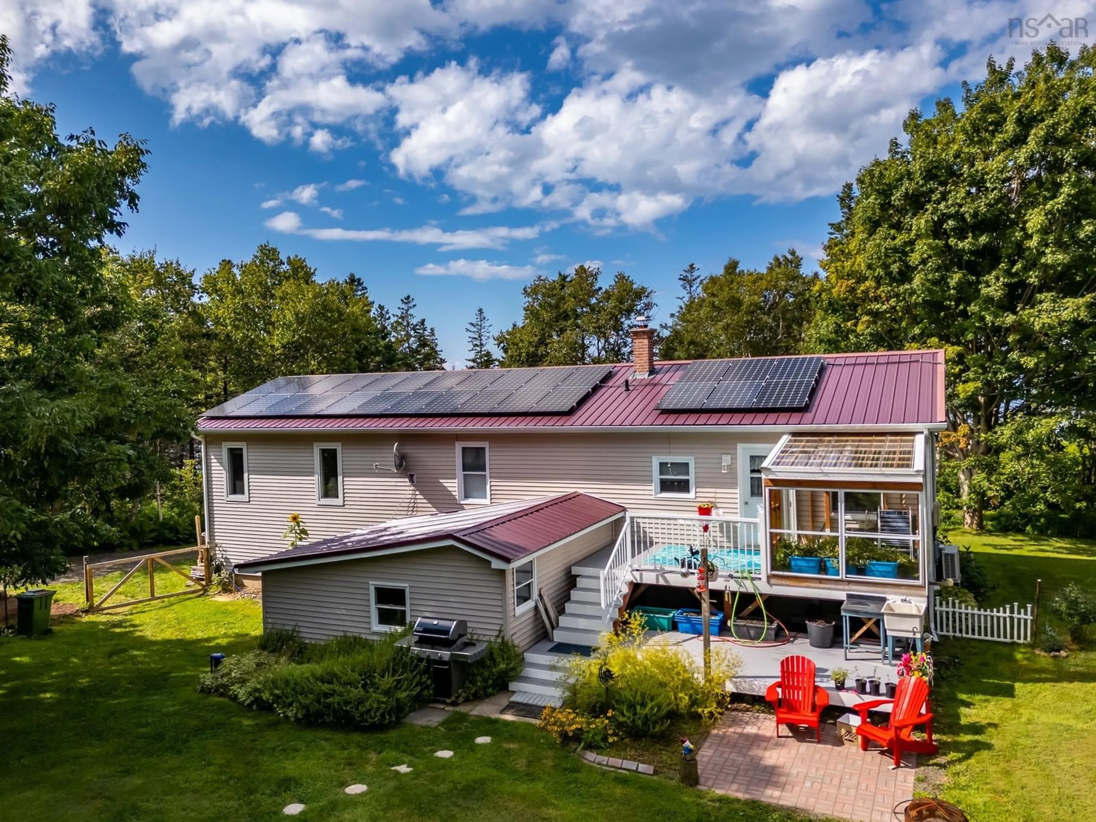 A pic from outside/outdoor area/front of a property/back of a property/a pic from drone, unknown for 63 Old Litchfield Wharf Rd, Litchfield Nova Scotia B0S 1A0