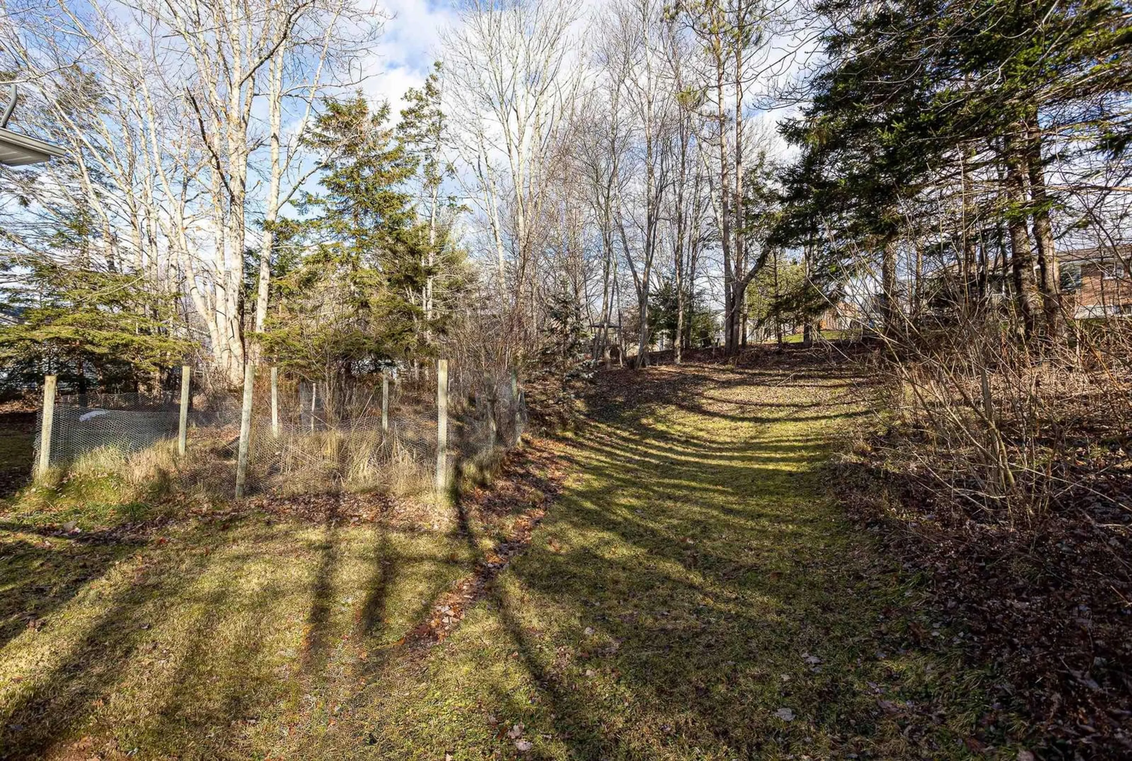 A pic from outside/outdoor area/front of a property/back of a property/a pic from drone, forest/trees view for 17 Easthill Crt, Hilden Nova Scotia B0N 1C0